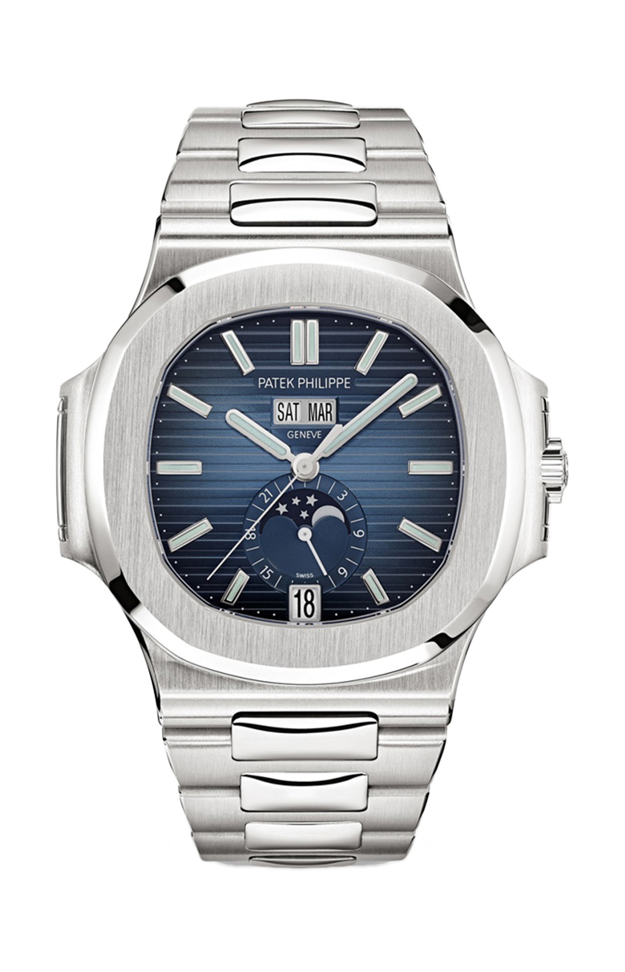 Patek Philippe | NAUTILUS CALENDARIO ANNUALE, FASI LUNARI, CARICA AUTOMATICA - 5726/1A-014 (1)