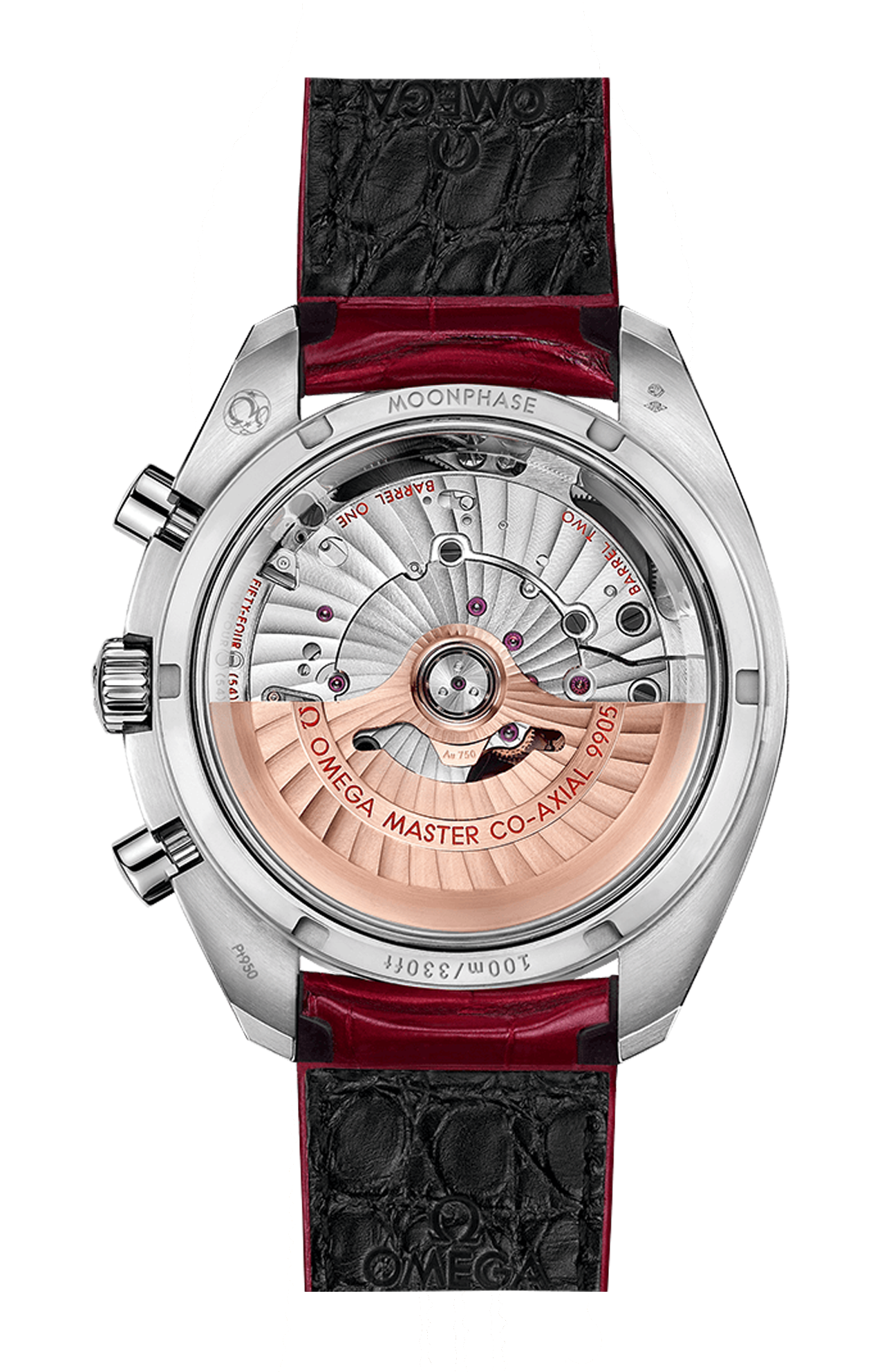 Omega | SPEEDMASTER FASI LUNARI 44,25 MM, PLATINO SU PELLE - 304.93.44.52.99.002 (2)