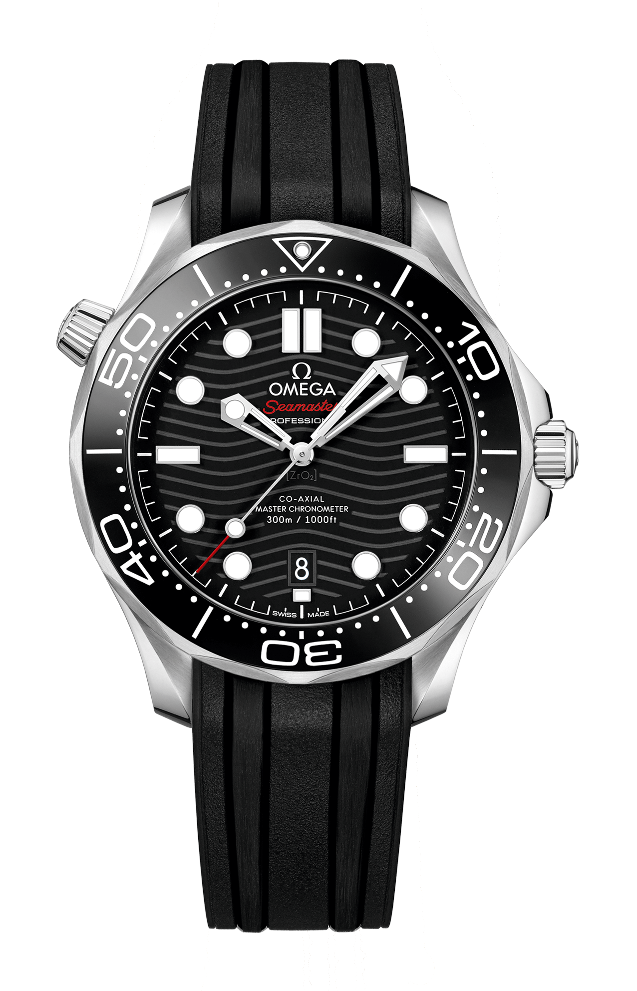 Omega | SEAMASTER DIVER 300M 42 MM, ACCIAIO SU CAUCCI&Ugrave; - 210.32.42.20.01.001 (1)