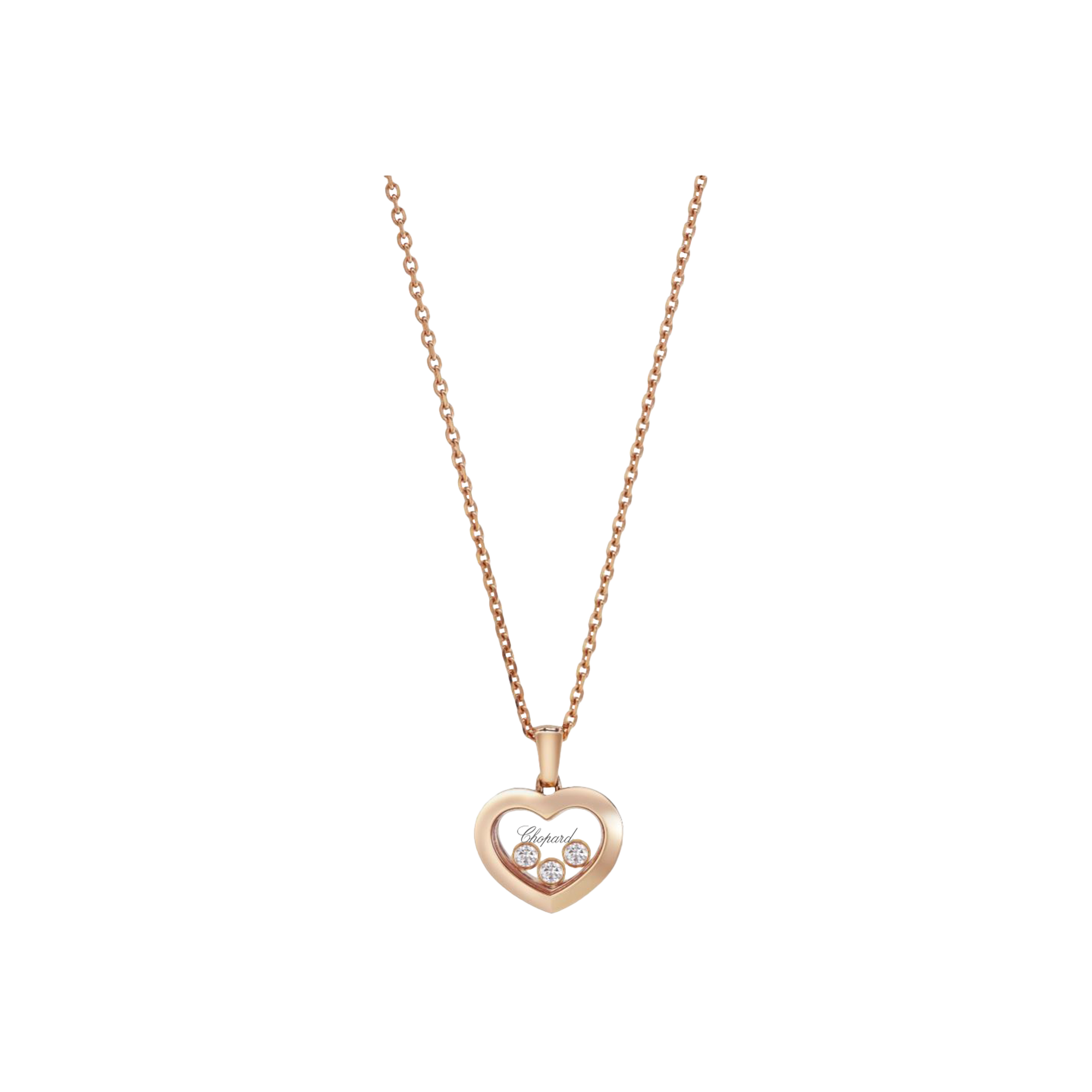 Chopard | CHOPARD - HAPPY DIAMONDS ICONS - COLLANA CUORE IN ORO ROSA E DIAMANTI - 79A611-5001 - 79A611 (1)