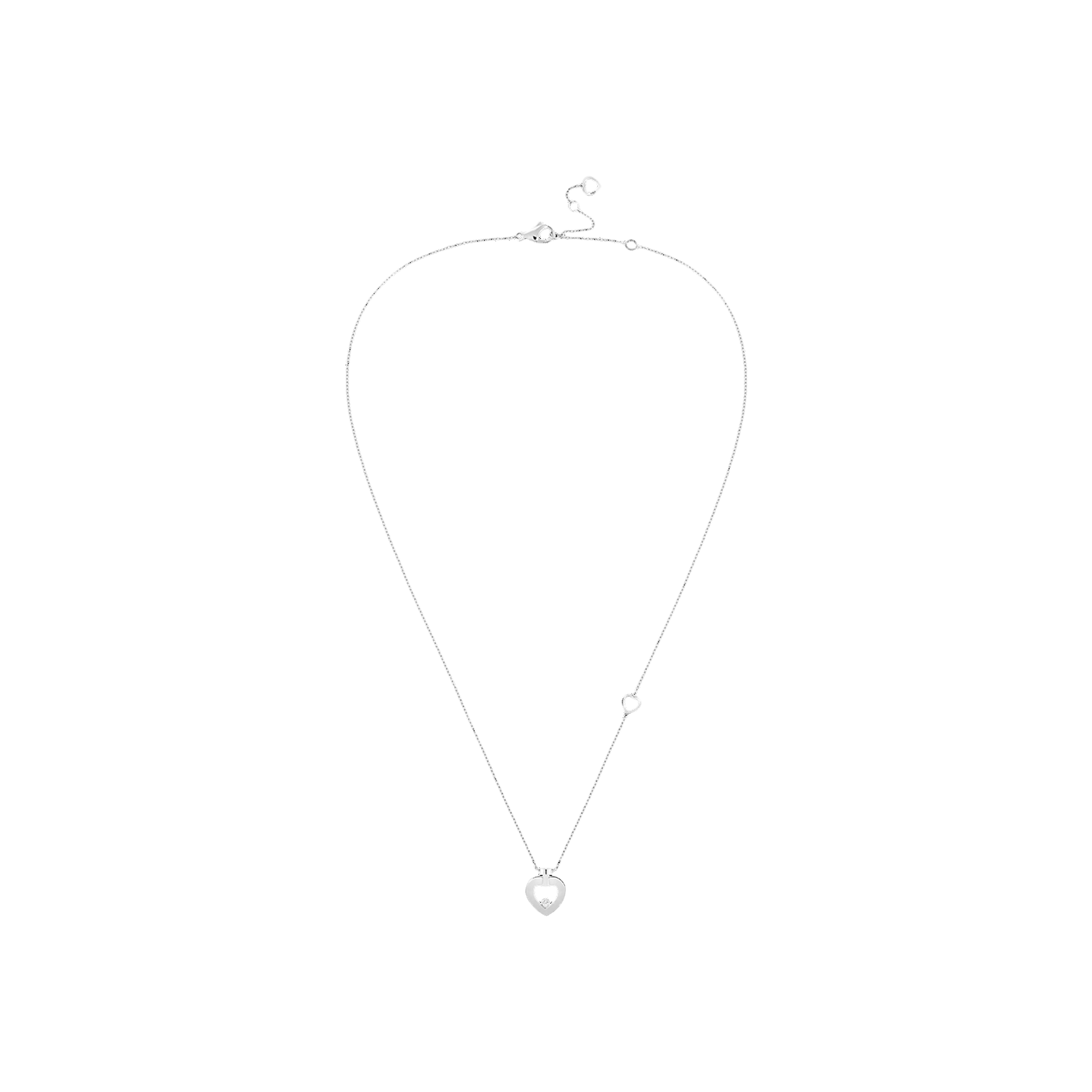 Fred | COLLANA PRETTY WOMAN EXTRA SMALL IN ORO BIANCO CON DIAMANTE - 7B0260 - 7B0260 (1)