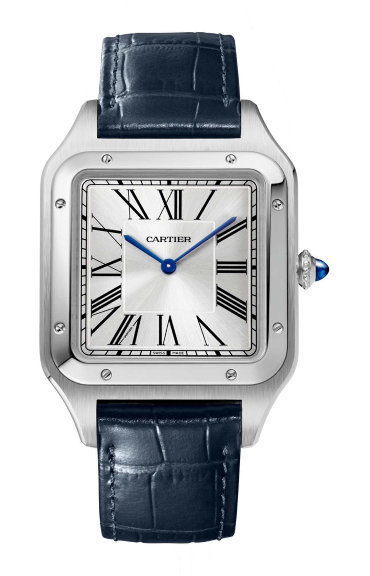 Cartier | SANTOS-DUMONT, MODELLO XL, ACCIAIO, MANUALE - WSSA0032 (1)