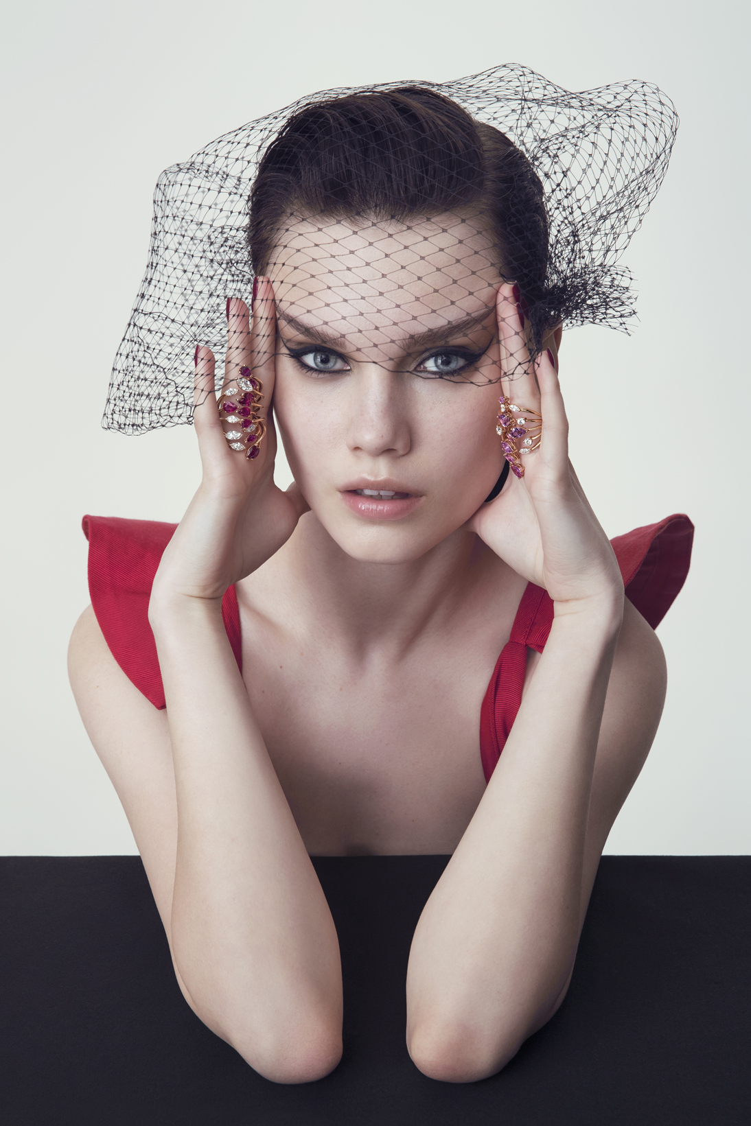 Bartorelli Italian Jewels | ANELLO RAMI IN ORO ROSA CON ZAFFIRI ROSA E DIAMANTI - 3R00086DSPP (3)