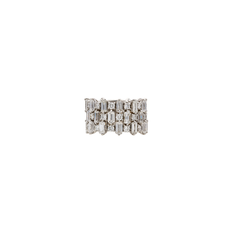 Bartorelli Italian Jewels | ANELLO PEZZO UNICO IN ORO BIANCO E DIAMANTI BIANCHI - 38769 (2)