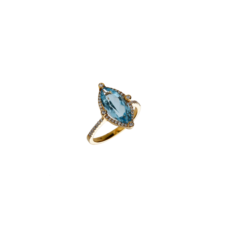 Bartorelli Italian Jewels | ANELLO IN ORO ROSA CON TOPAZIO BLU LONDON E DIAMANTI - ER0198DTLP (1)