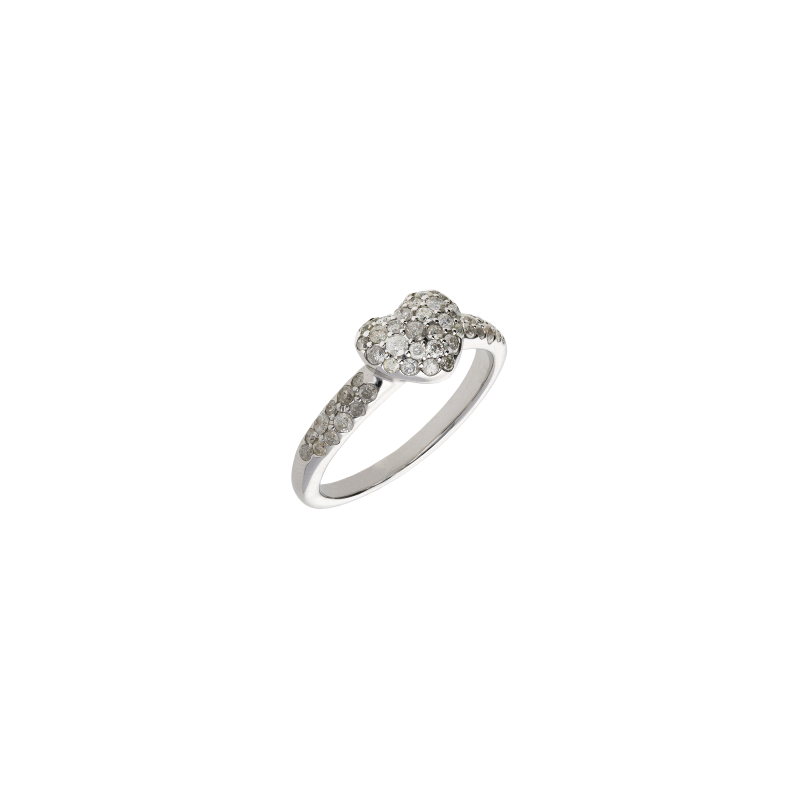 Bartorelli Italian Jewels | ANELLO CUORE IN ORO BIANCO CON PAV&Egrave; DI DIAMANTI ICE - VR24854DIW (1)