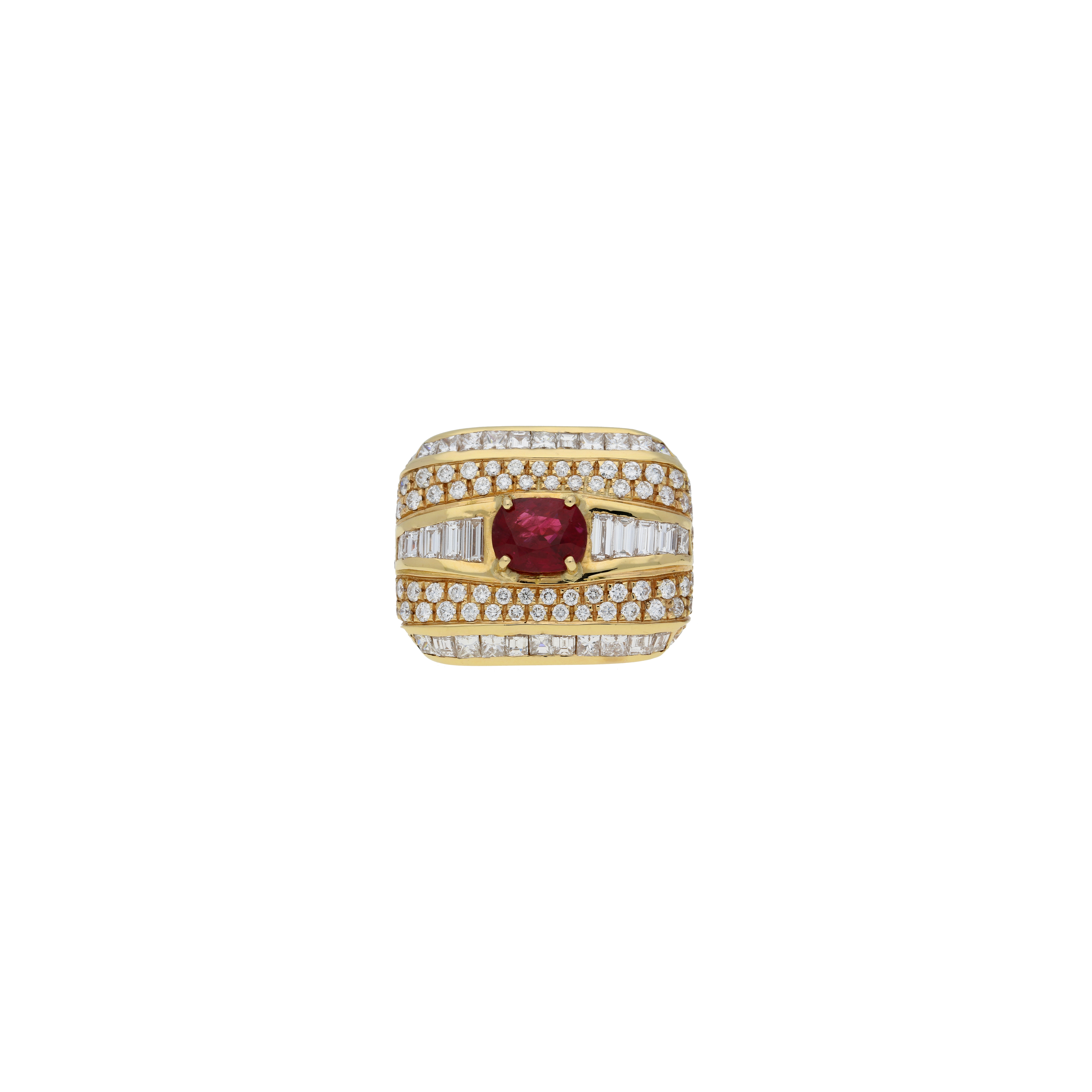 Bartorelli Italian Jewels | ANELLO IN ORO ROSA CON RUBINO E DIAMANTI - BAAN516 (2)
