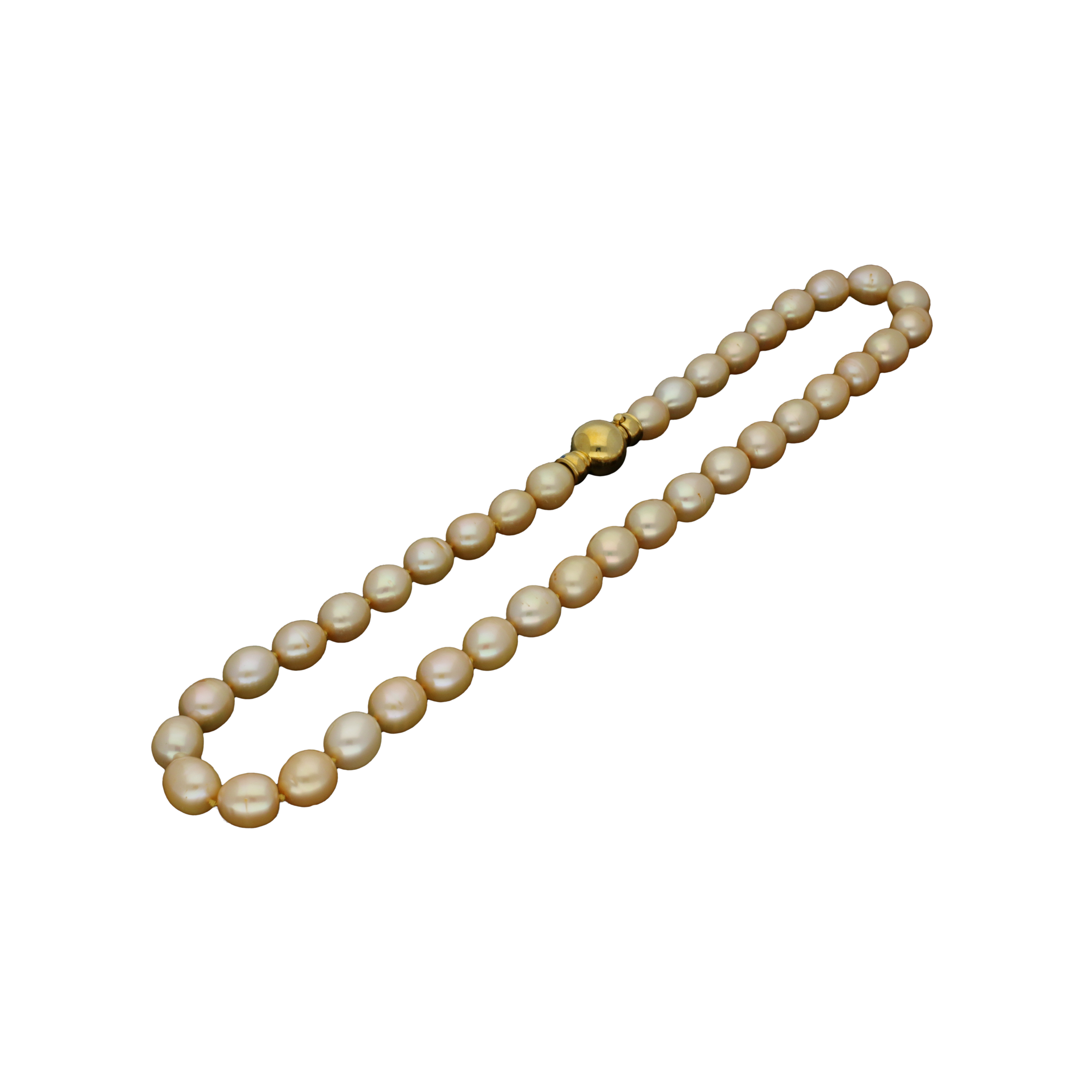 Bartorelli Italian Jewels | Collana di perle Gold diametro 9 - 9,5 con chiusura in oro giallo - BAC034 (1)