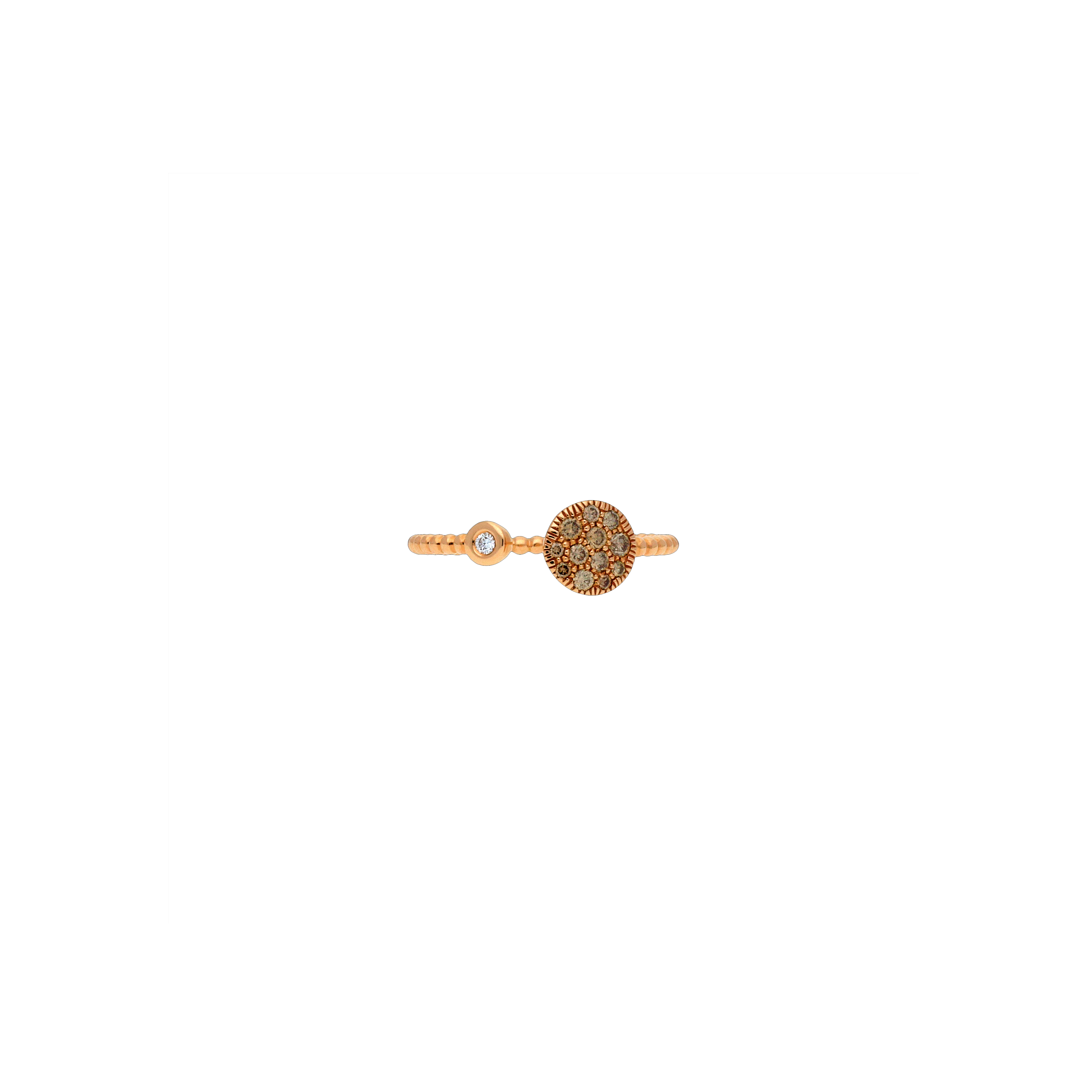 Bartorelli Italian Jewels | ANELLO IN ORO ROSA E DIAMANTI BROWN - VR25755DBDP (3)