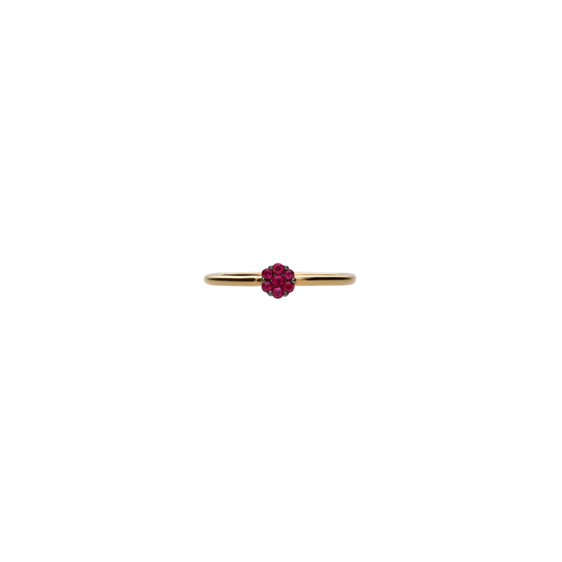 Bartorelli Italian Jewels | ANELLO ROSETTA IN ORO ROSA E RUBINI - VR25641RUP (2)