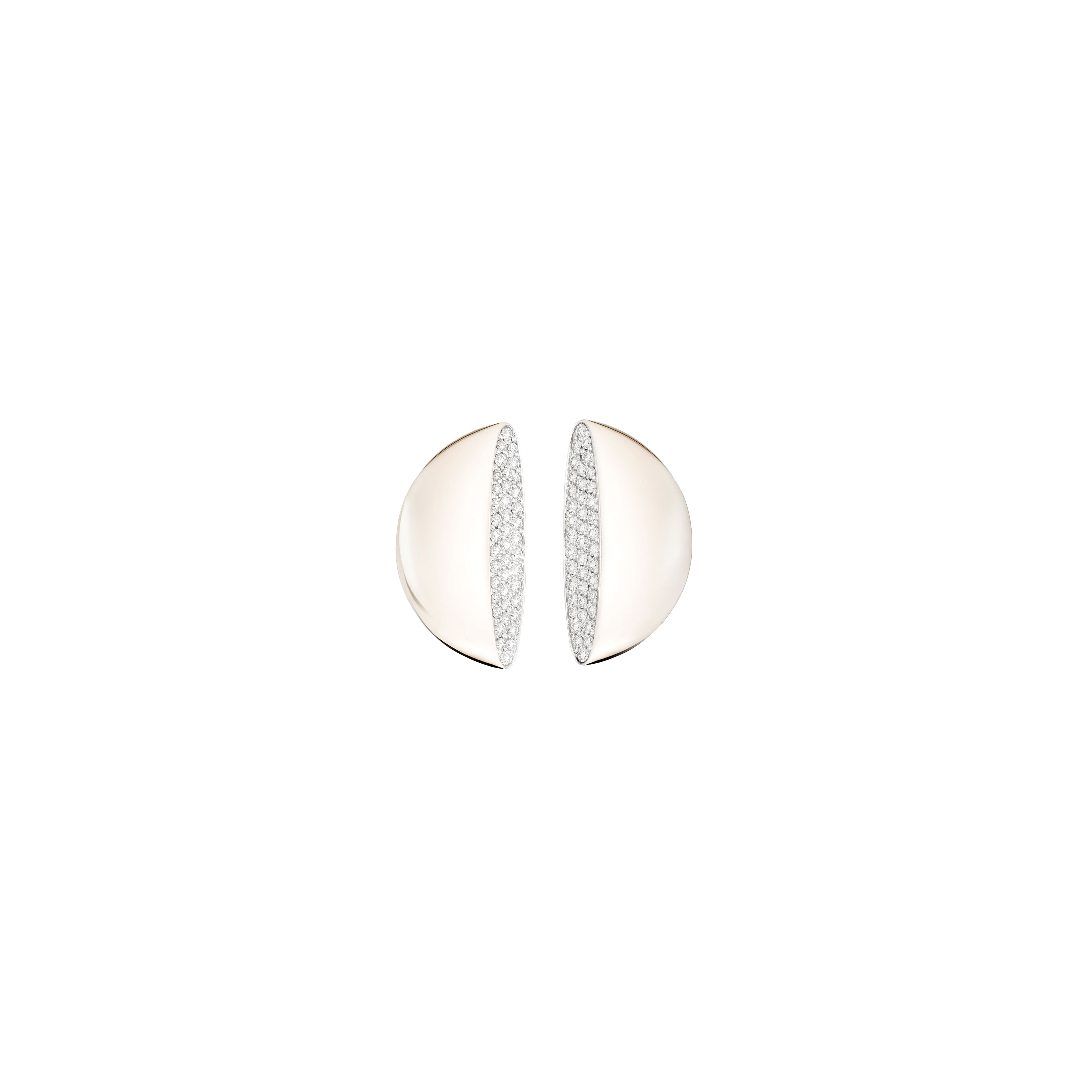 Vhernier | ORECCHINI ECLISSE MIDI IN ORO BIANCO NON RODIATO E DIAMANTI - PG1138B0310 (1)