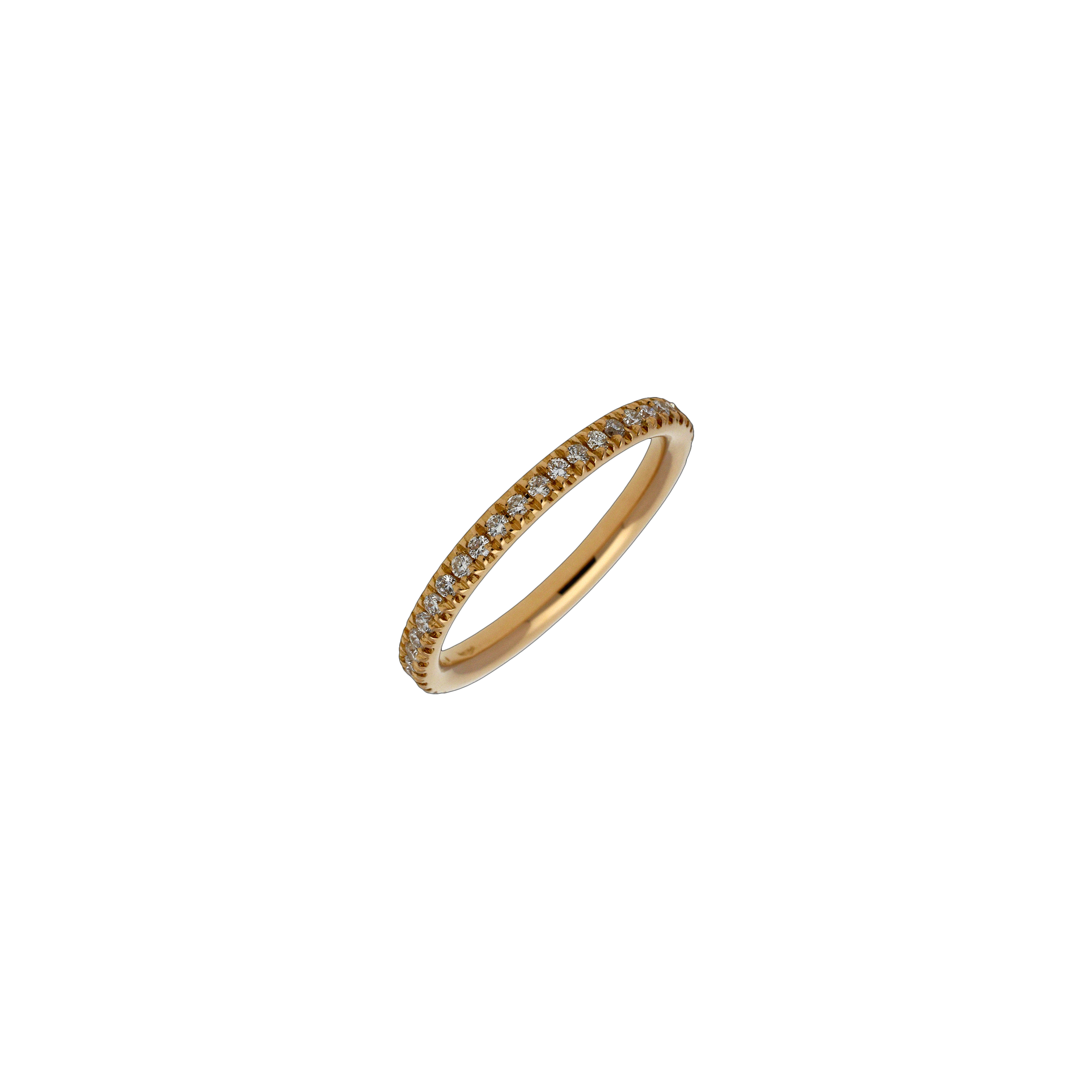 Bartorelli Italian Jewels | VERETTA IN ORO ROSA 18 CARATI CON DIAMANTI TAGLIO BRILLANTE - 016-A7R (1)