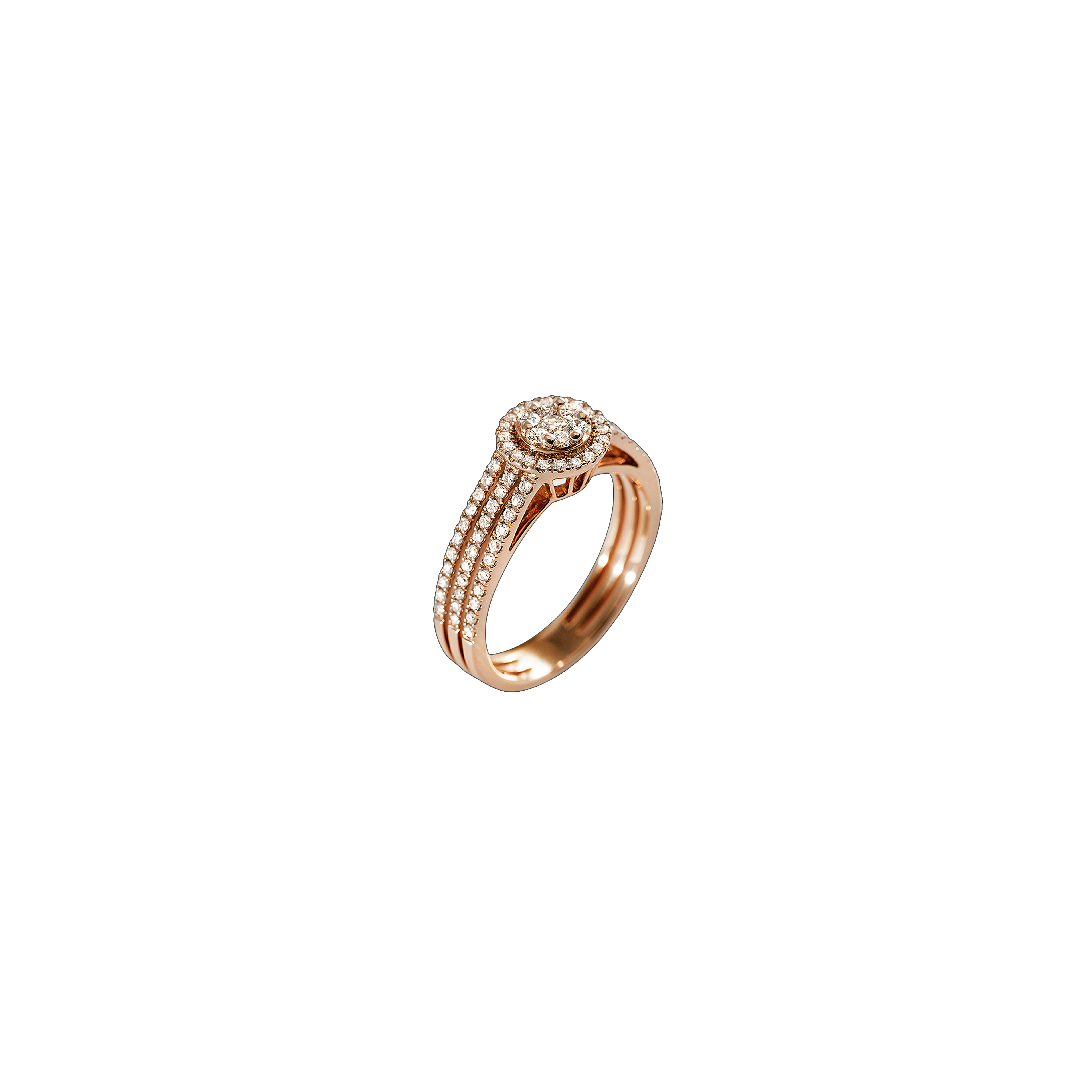 Bartorelli Italian Jewels | ANELLO ORO ROSA E DIAMANTI - VR25393DP (1)