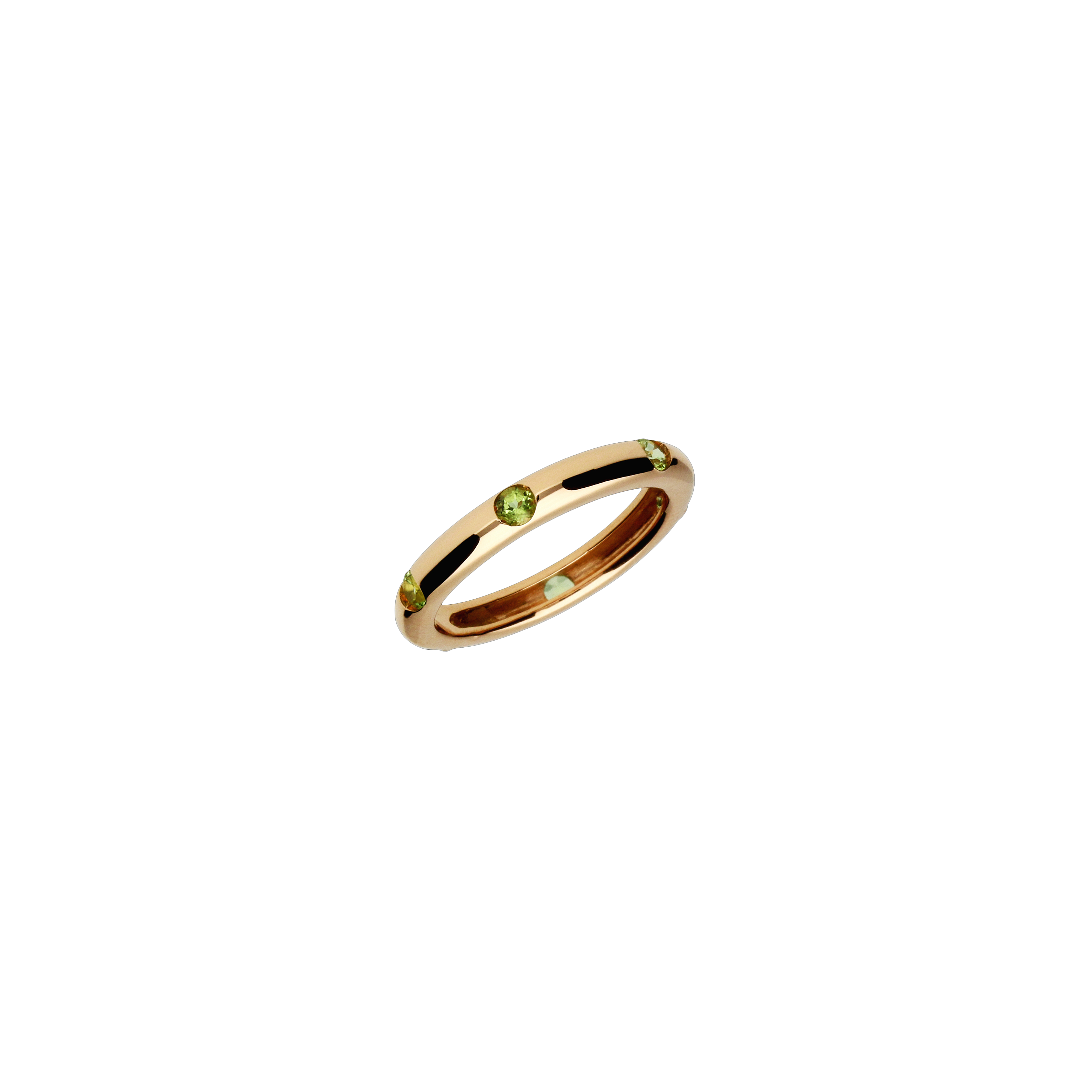 Bartorelli Italian Jewels | ANELLO IN ORO ROSA 9 CARATI E PERIDOTO TAGLIO BRILLANTE - A12096PER-9KT (1)