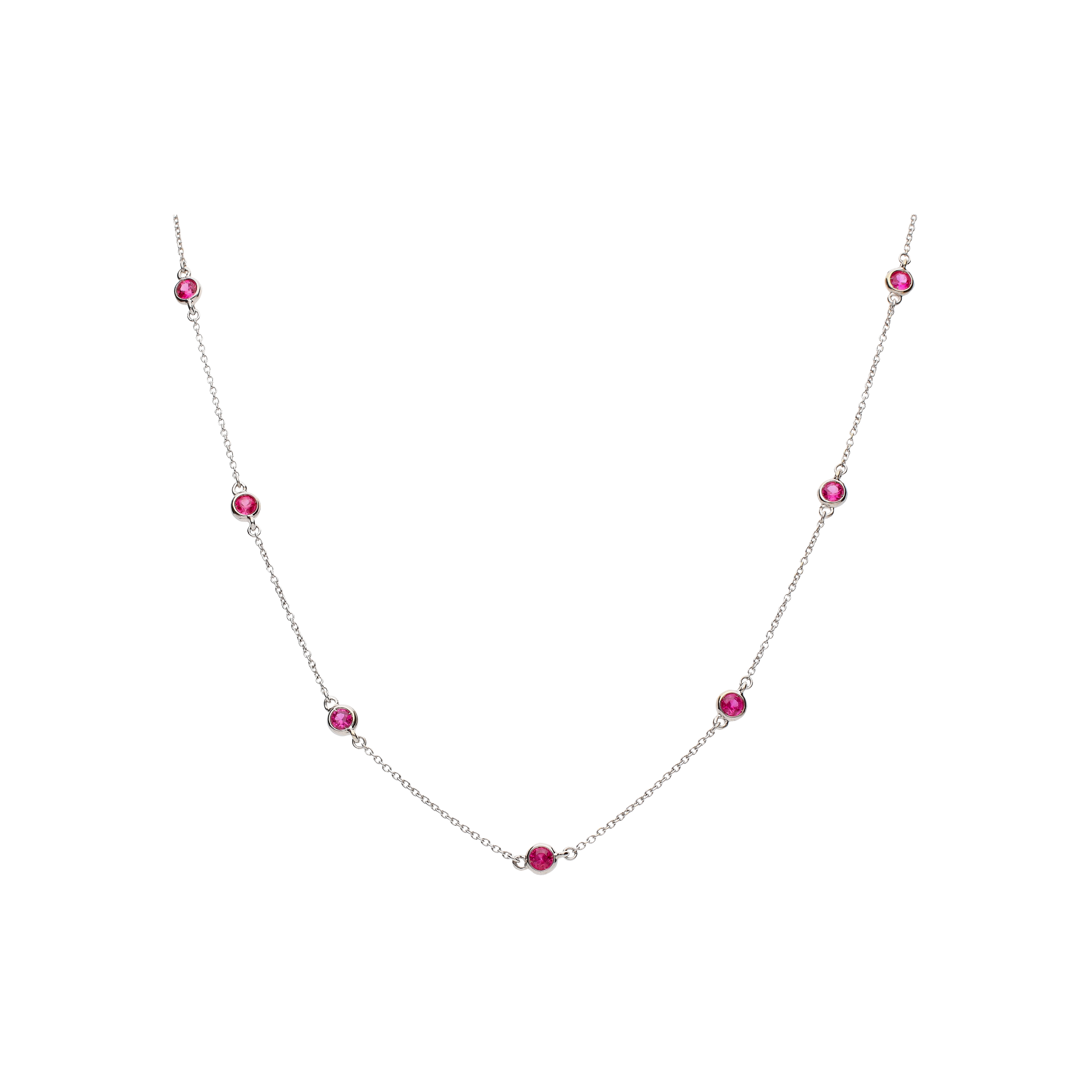 Bartorelli Italian Jewels | COLLANA IN ORO BIANCO CON RUBINI - C053/1-R (1)