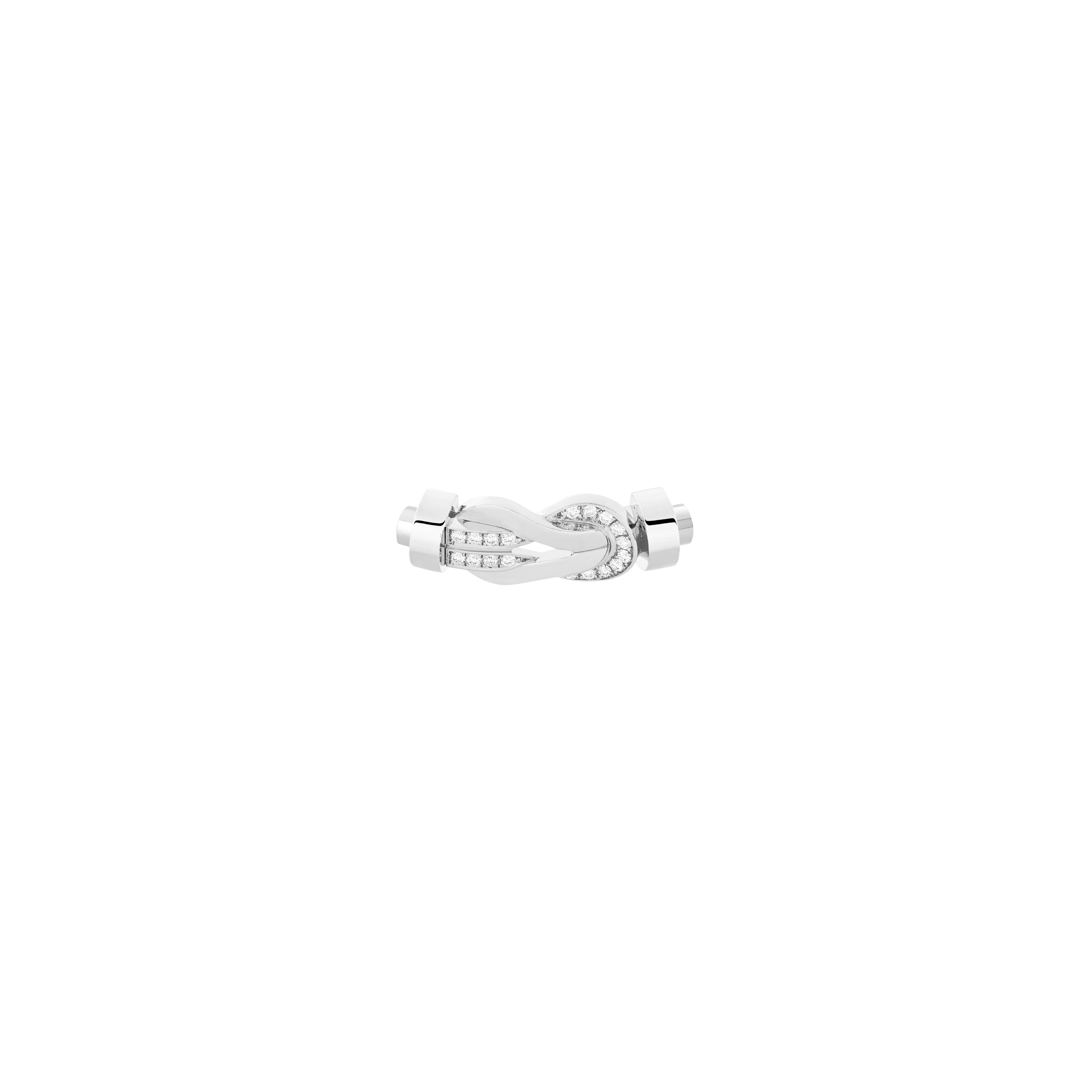 Fred | FIBBIA CHANCE INFINIE IN ORO BIANCO CON DIAMANTI PER BRACCIALE MODELLO MEDIO - 0B0109 - 0B0109 (1)