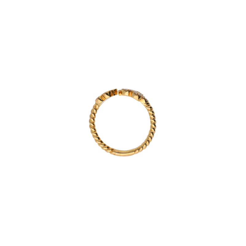 Bartorelli Italian Jewels | ANELLO FIORI IN ORO ROSA CON PAV&Egrave; DI DIAMANTI - VR26615DP (3)