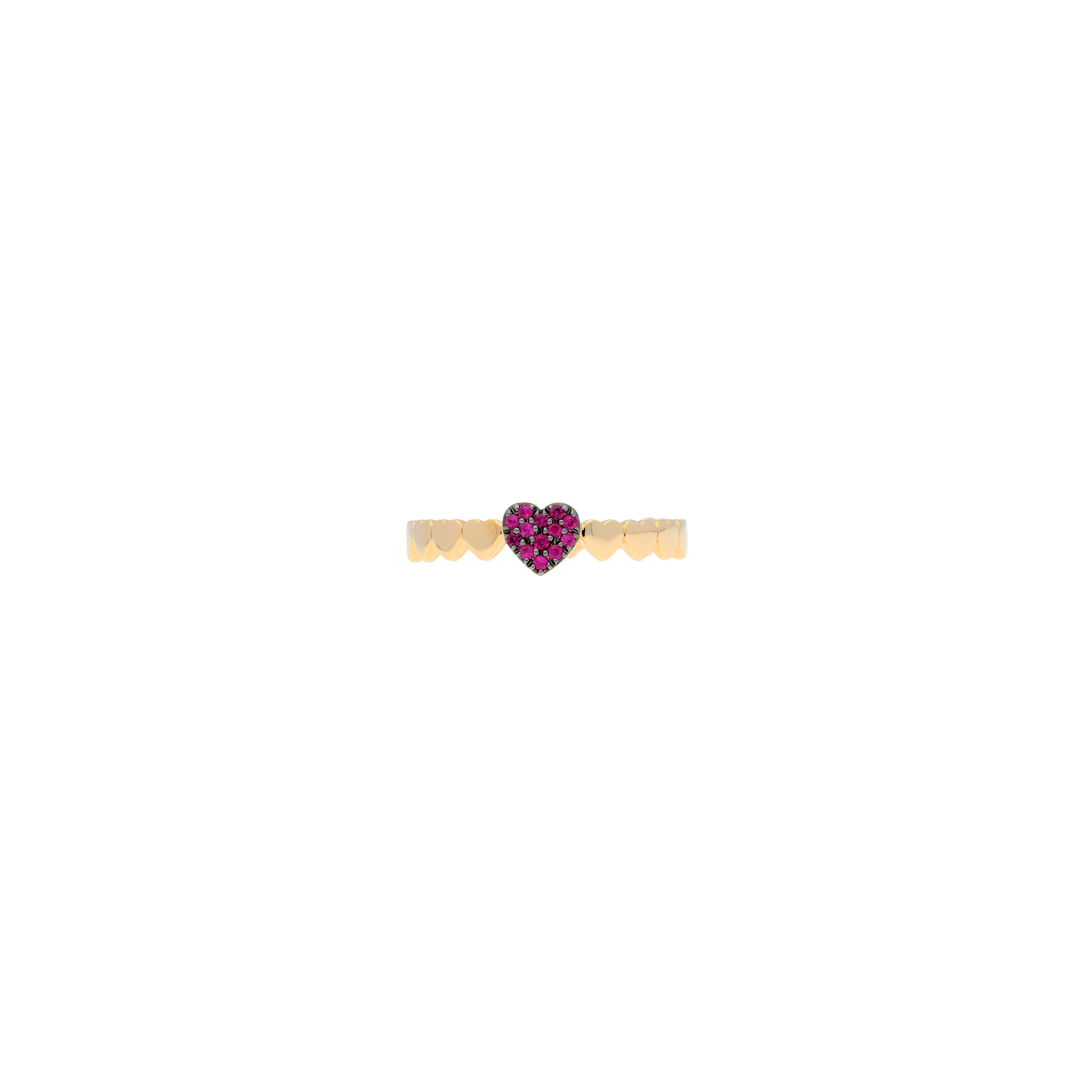 Bartorelli Italian Jewels | Anello cuori in oro rosa con rubini - VR27030RUP (3)