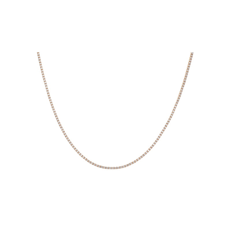 Bartorelli Italian Jewels | COLLANA TENNIS IN ORO ROSA E DIAMANTI - VN00626D40P (1)