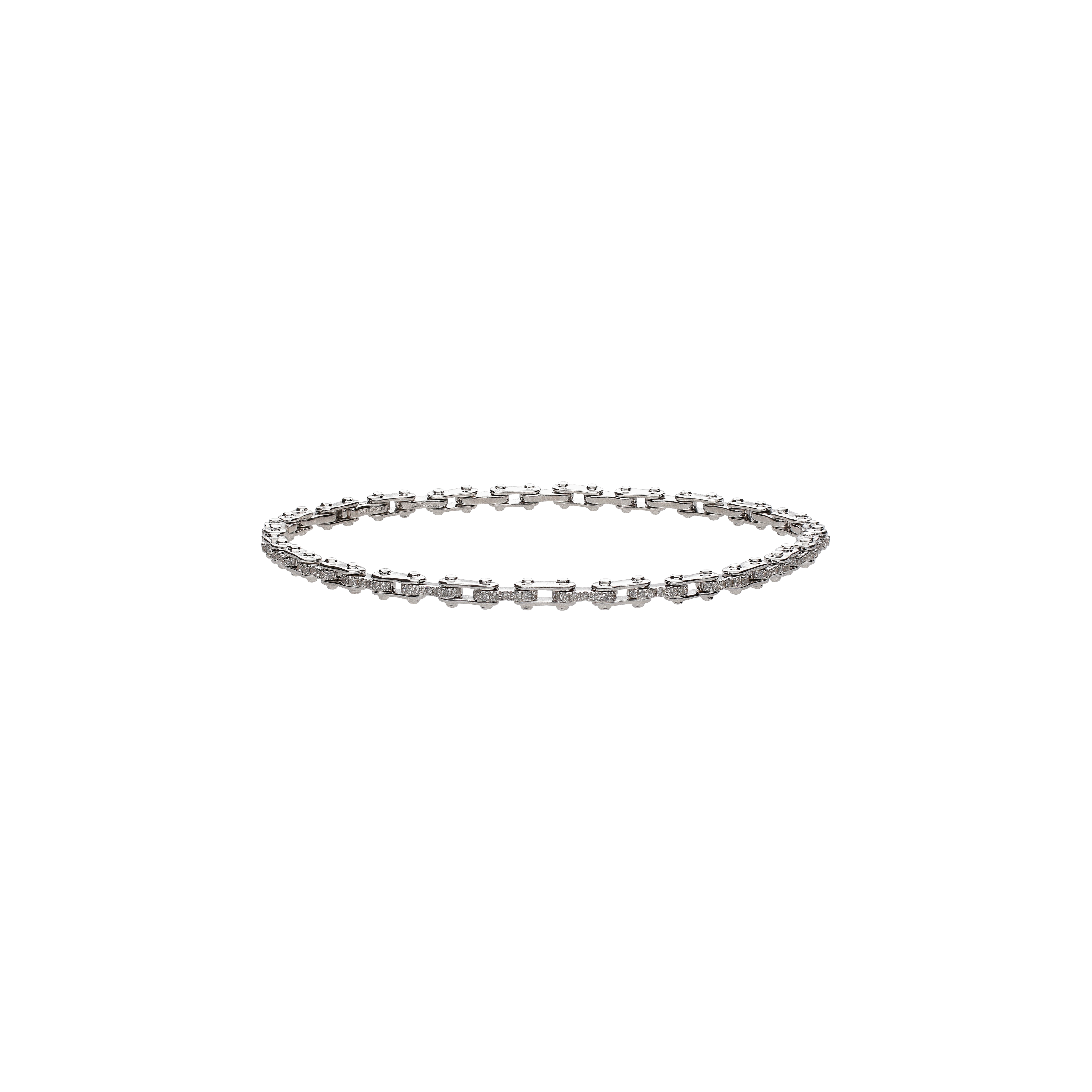 Bartorelli Italian Jewels | BRACCIALE IN ORO BIANCO CON DIAMANTI BIANCHI E UN DIAMANTE NERO - VB09730DDK19W (1)