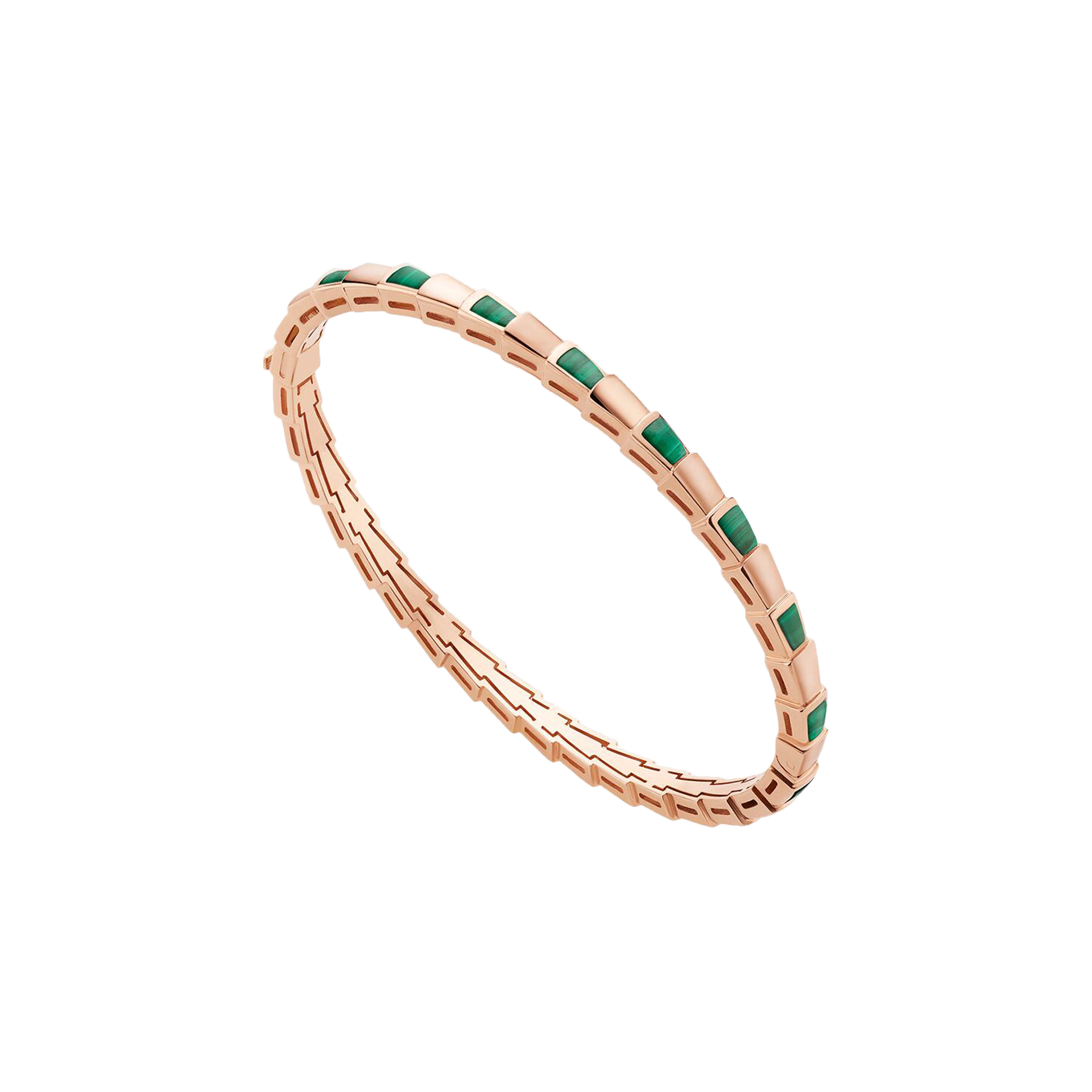 Bulgari | BRACCIALE SERPENTI VIPER IN ORO ROSA CON ELEMENTI IN MALACHITE - BR858709 - BR859177 (1)