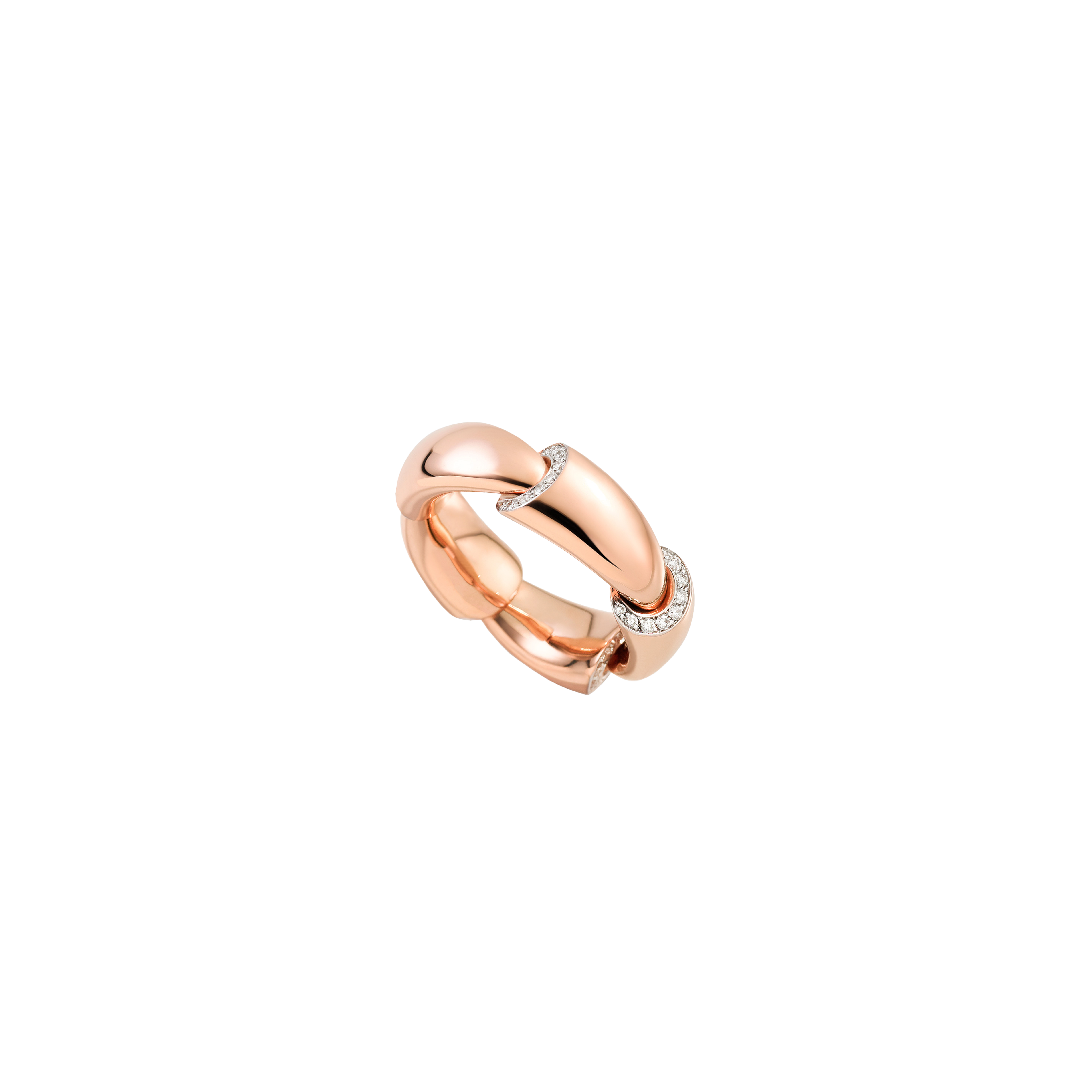 Vhernier | ANELLO CALLA IN ORO ROSA 18K E DIAMANTI - 0G1652A0011 (1)