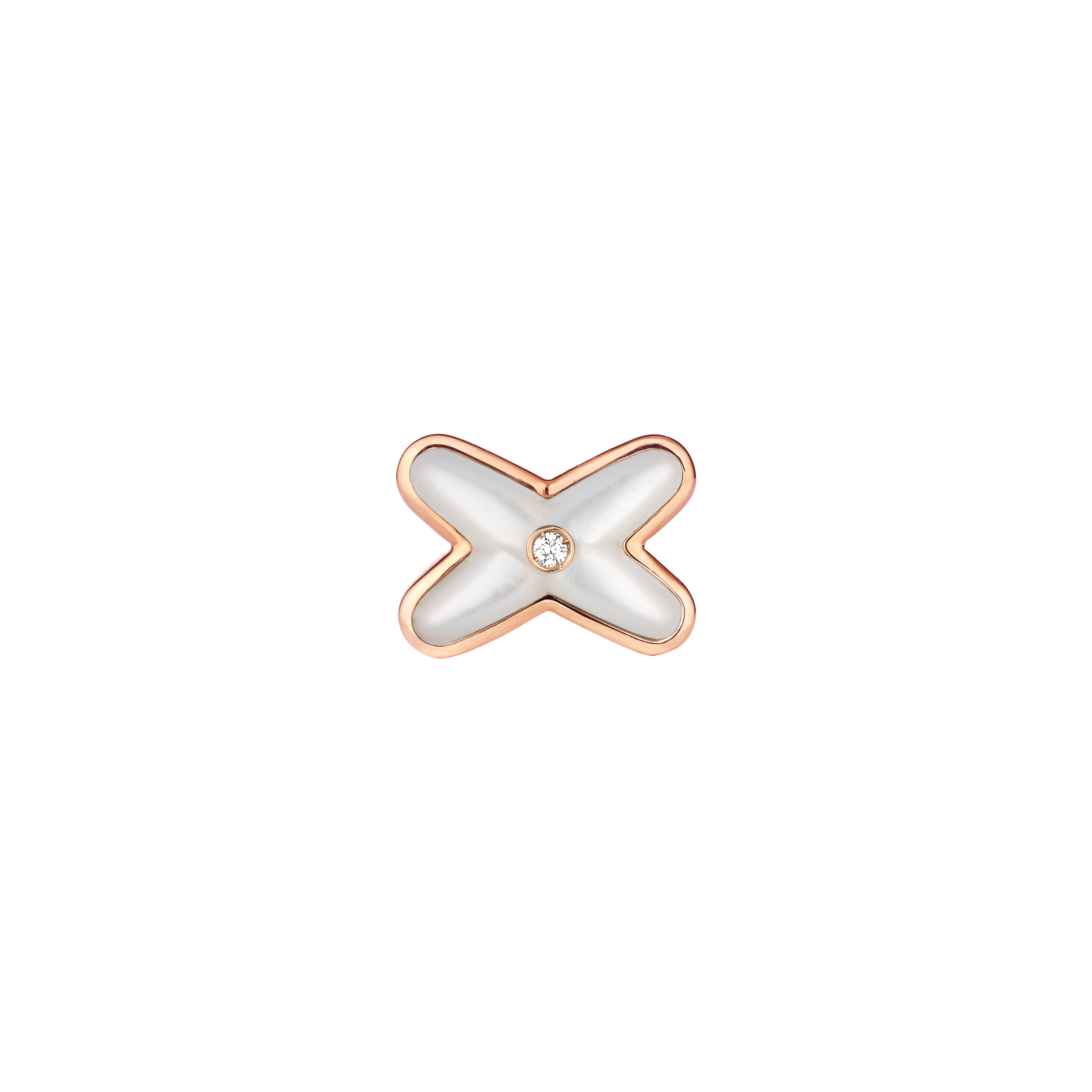 Chaumet | CHAUMET - ORECCHINO SINGOLO JEUX DE LIENS IN ORO ROSA CON DIAMANTE E MADREPERLA - 083469 - 083469 (1)