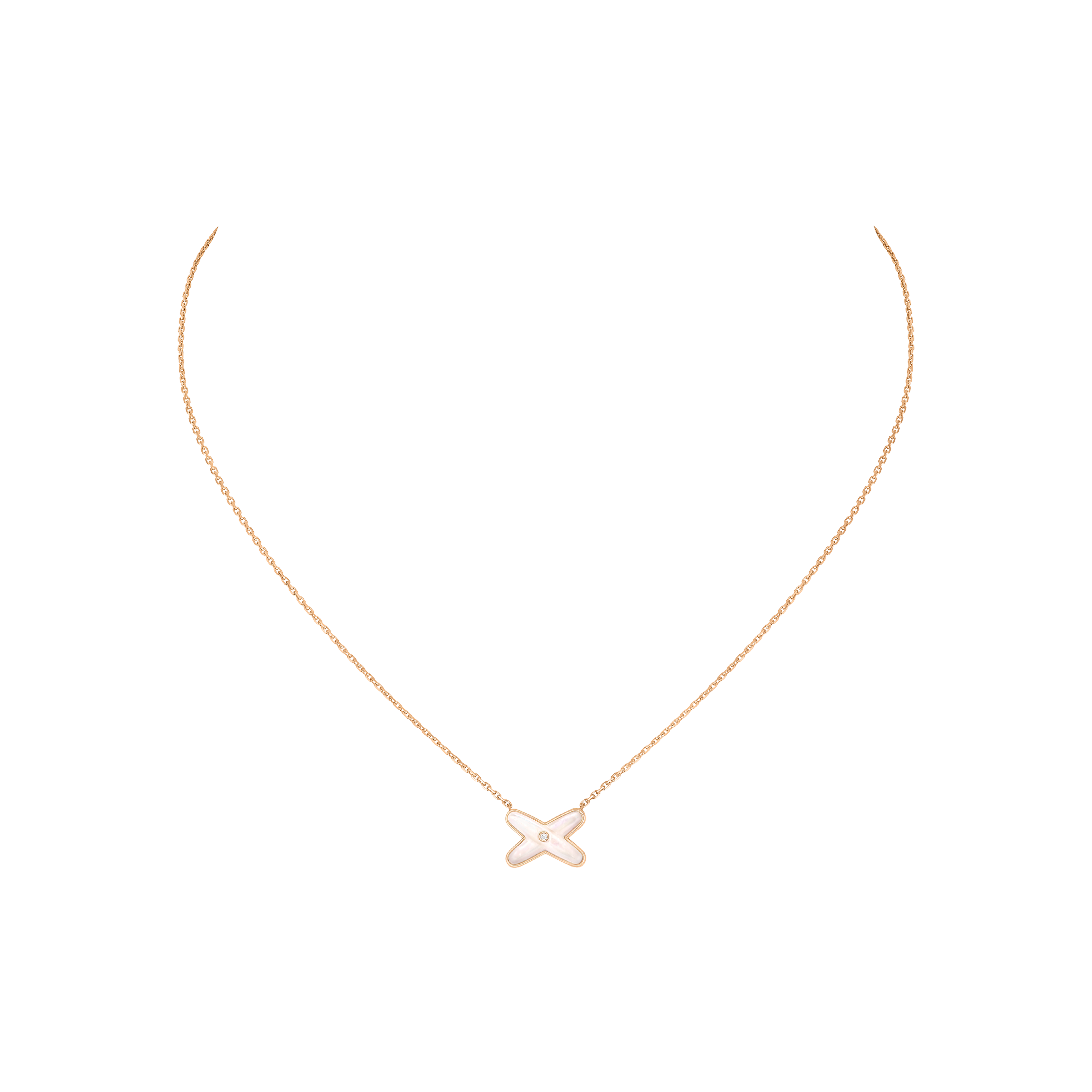 Chaumet | CHAUMET - COLLANA JEUX DE LIENS IN ORO ROSA CON DIAMANTE E MADREPERLA - 082930 - 082930 (1)