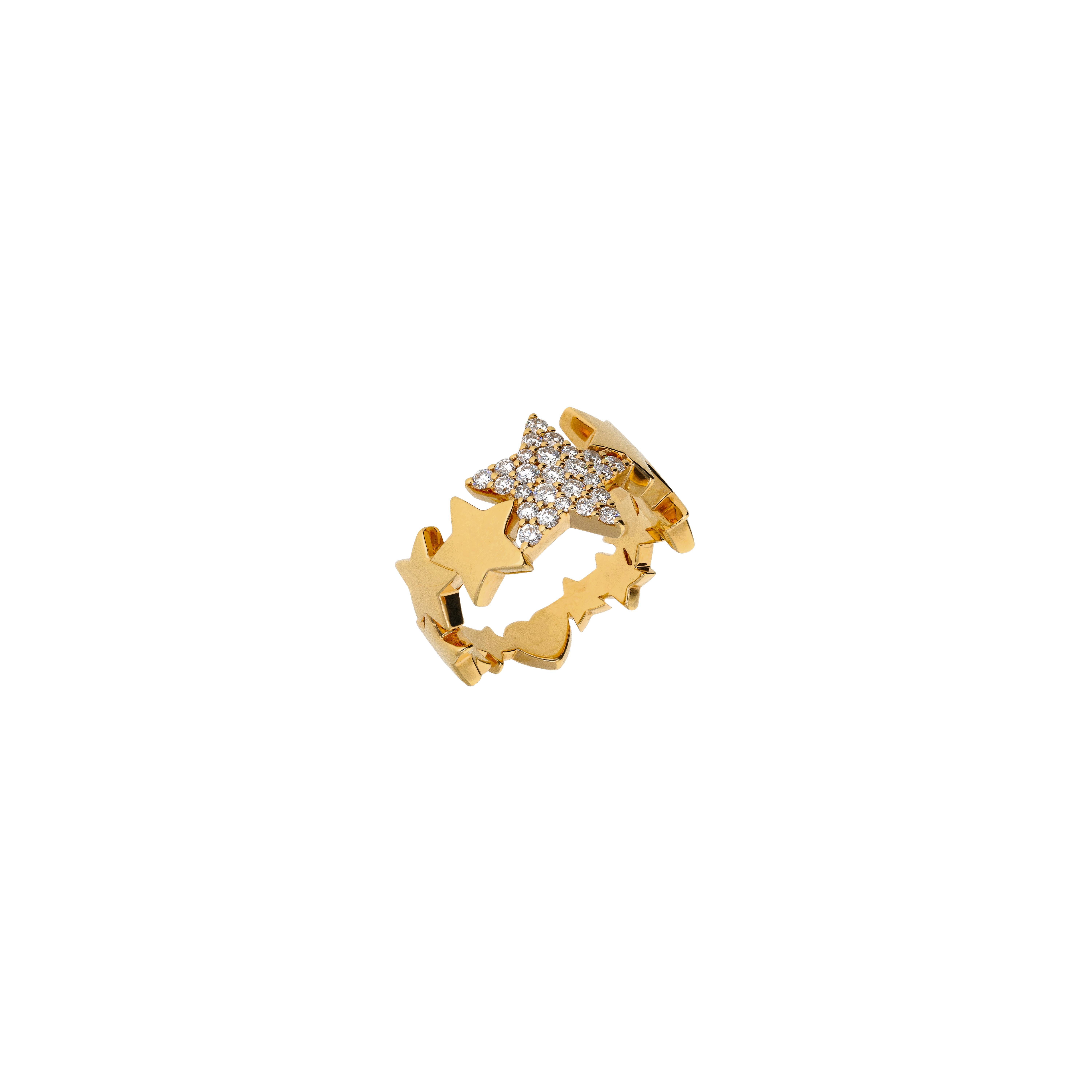 Bartorelli Italian Jewels | ANELLO STELLE IN ORO ROSA E DIAMANTI - VR27272DP (1)