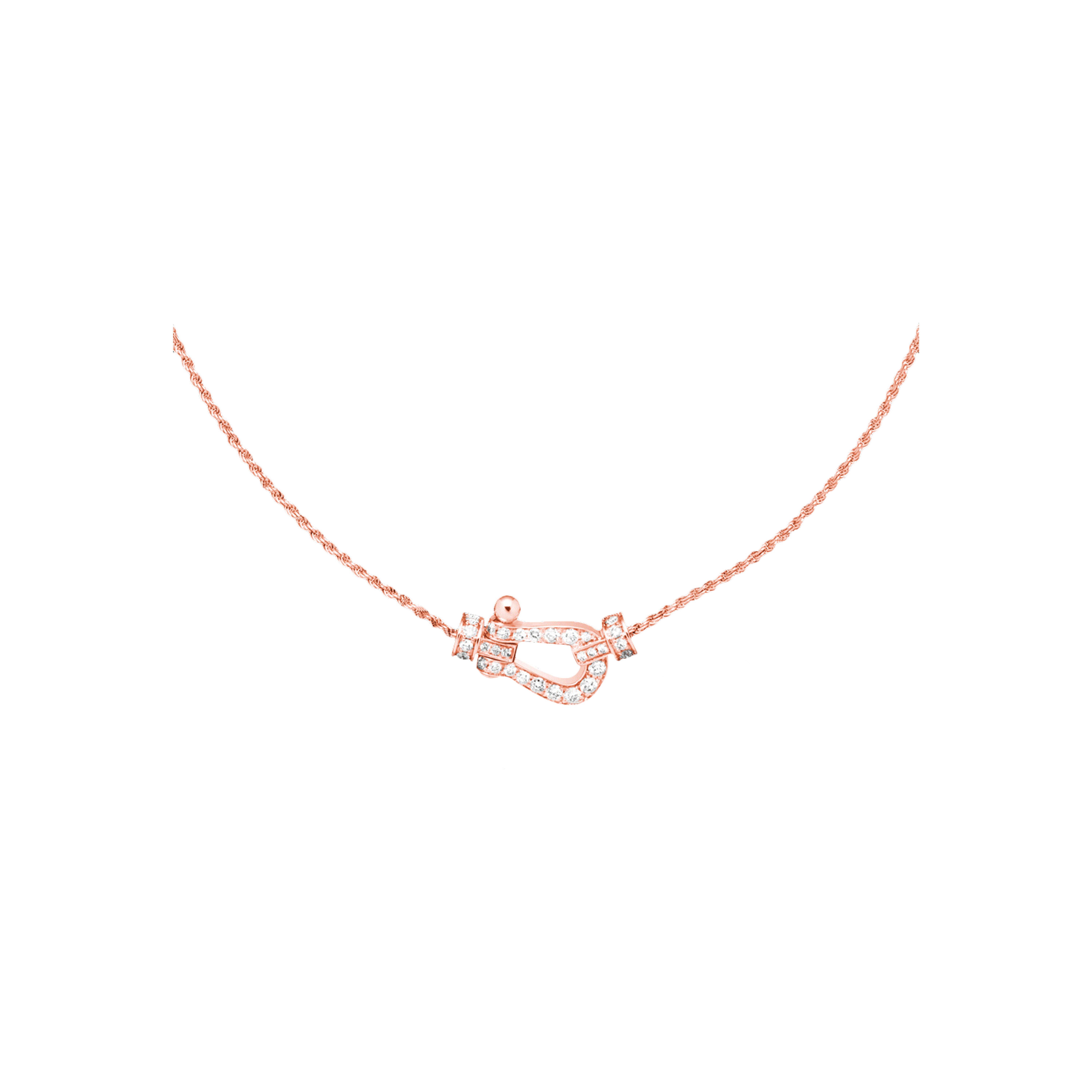 Fred | COLLANA FORCE 10 IN ORO ROSA E DIAMANTI - 7B0234 - 7B0234 (1)