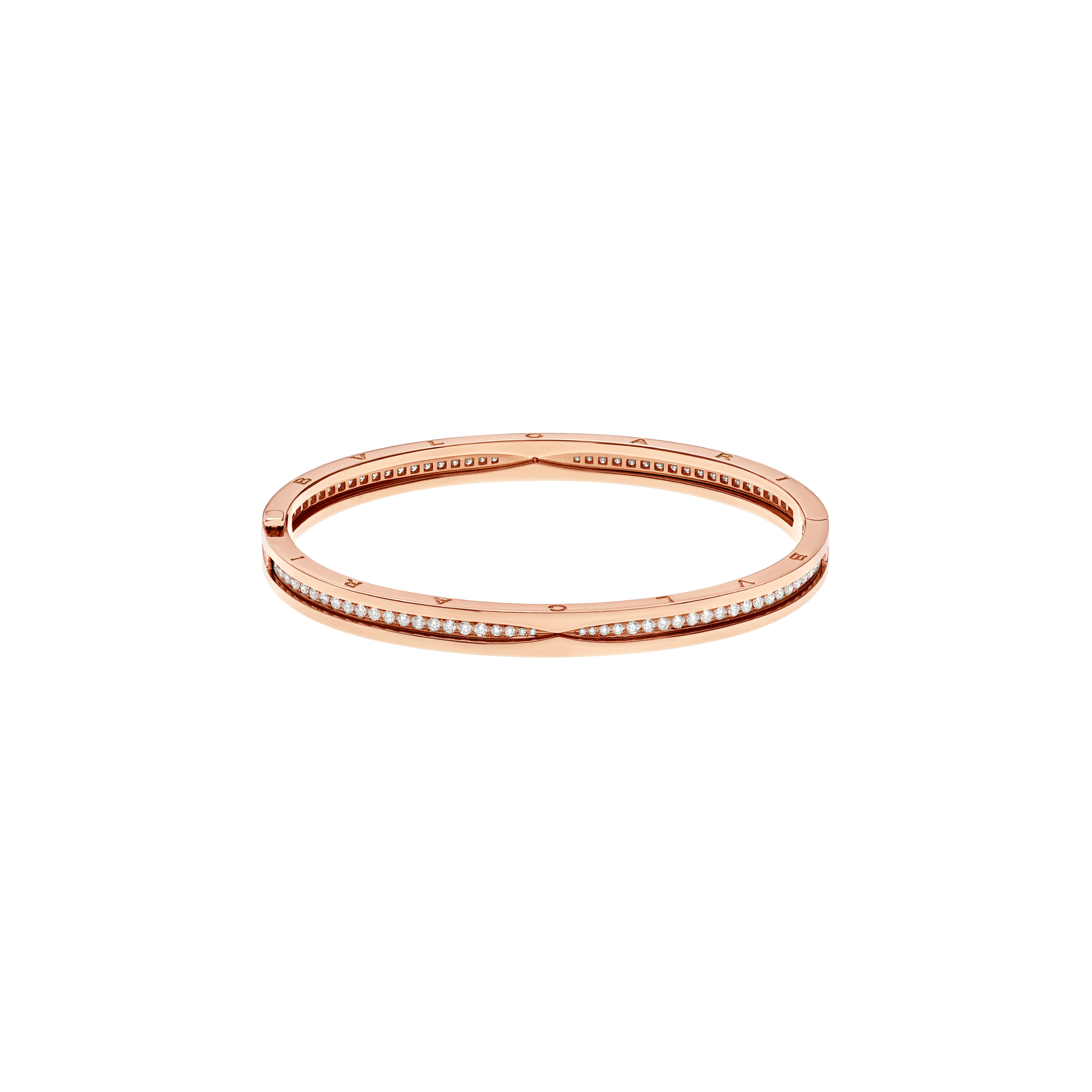 Bulgari | BRACCIALE B.ZERO1 IN ORO ROSA CON PAV&Eacute; DI DIAMANTI - BR858817 - BR858817 (2)