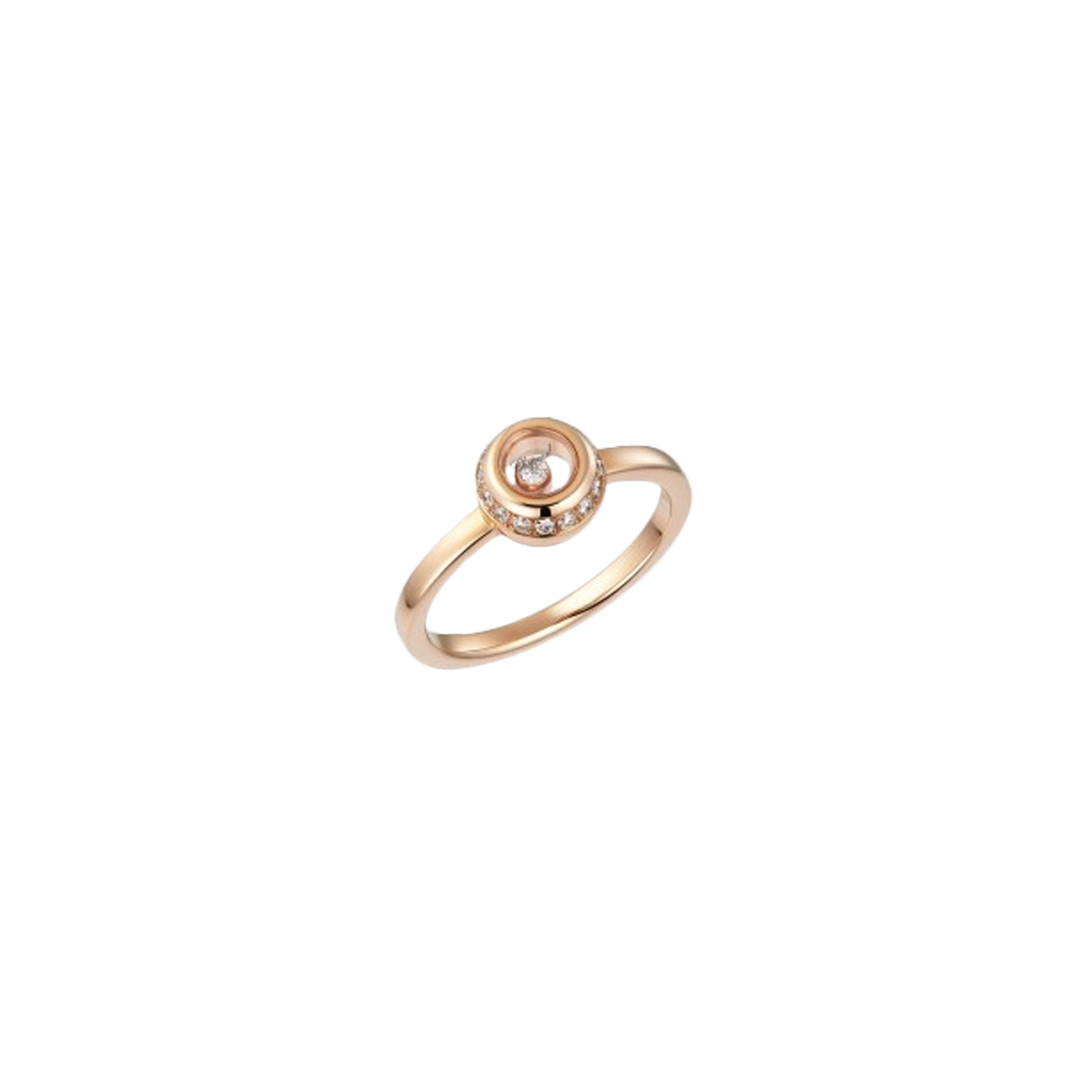 Chopard | CHOPARD - ANELLO HAPPY DIAMONDS IN ORO ROSA CON DIAMANTI - 829012-5110 - 829012 (1)