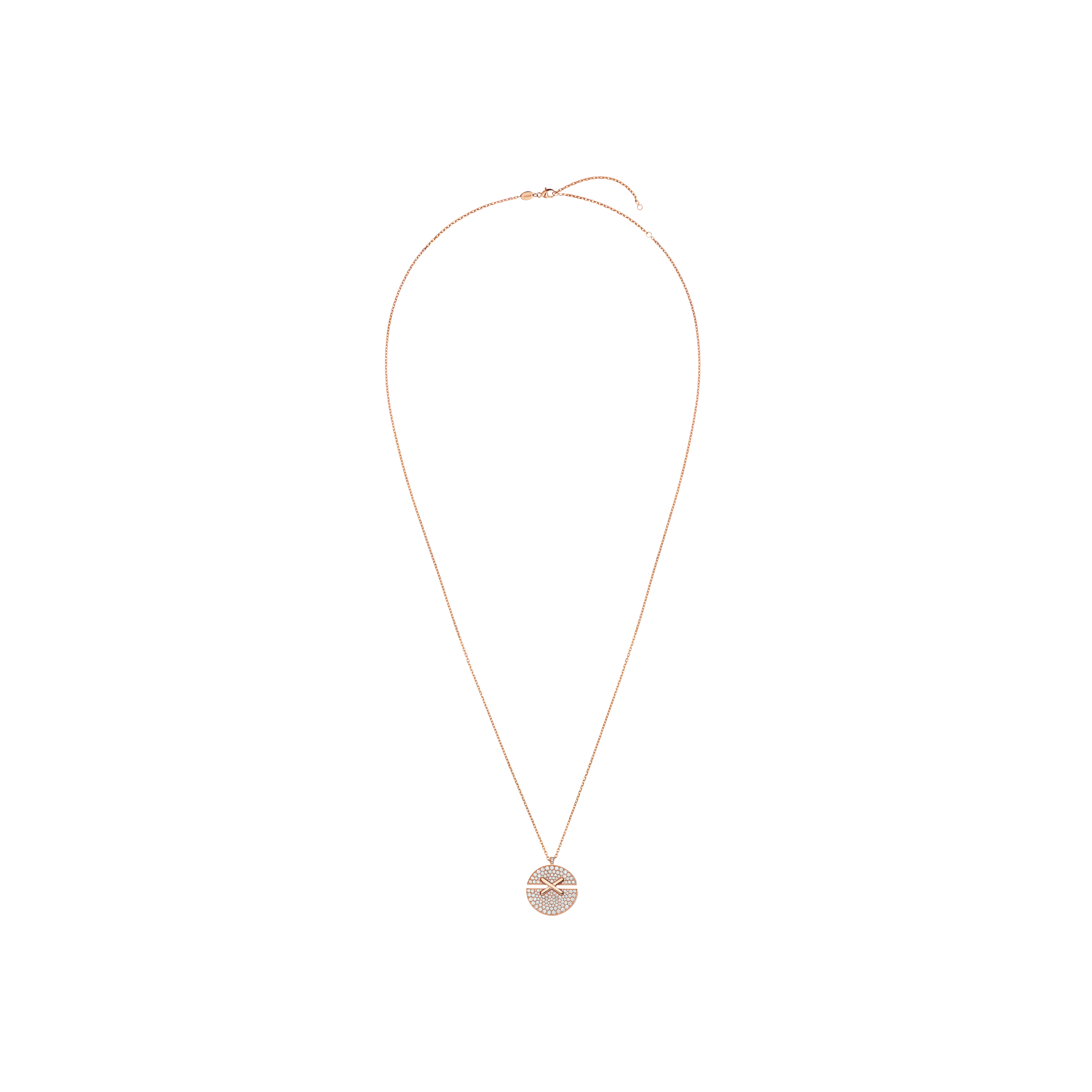 Chaumet | CHAUMET - COLLANA JEUX DE LIENS HARMONY DIAMONDS MODELLO PICCOLO IN ORO ROSA CON DIAMANTI - 084221 - 084221 (1)