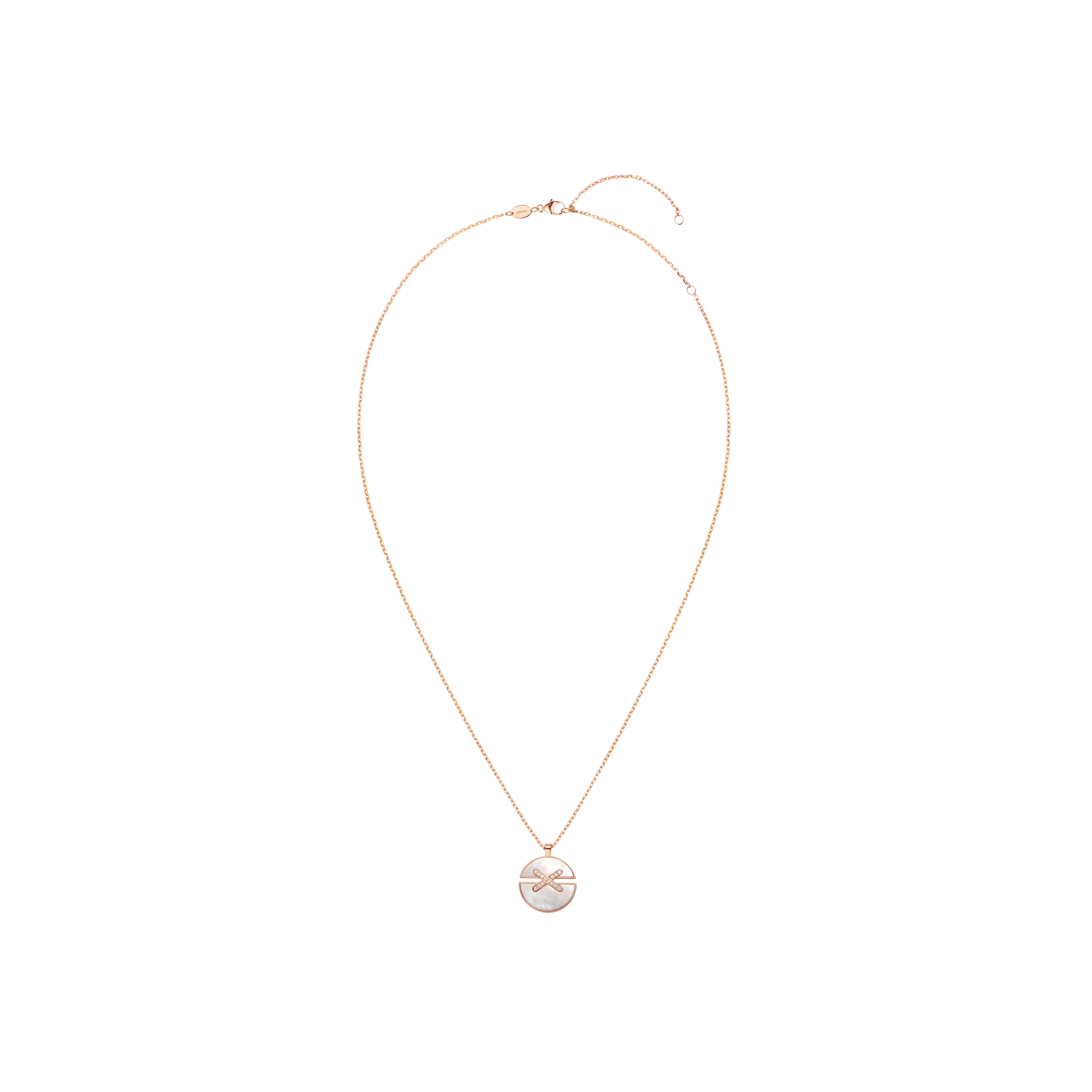 Chaumet | CHAUMET - COLLANA JEUAX DE LIENS HARMONY MODELLO MEDIO IN ORO ROSA CON DIAMANTI E MADREPERLA - 084494 - 084494 (1)