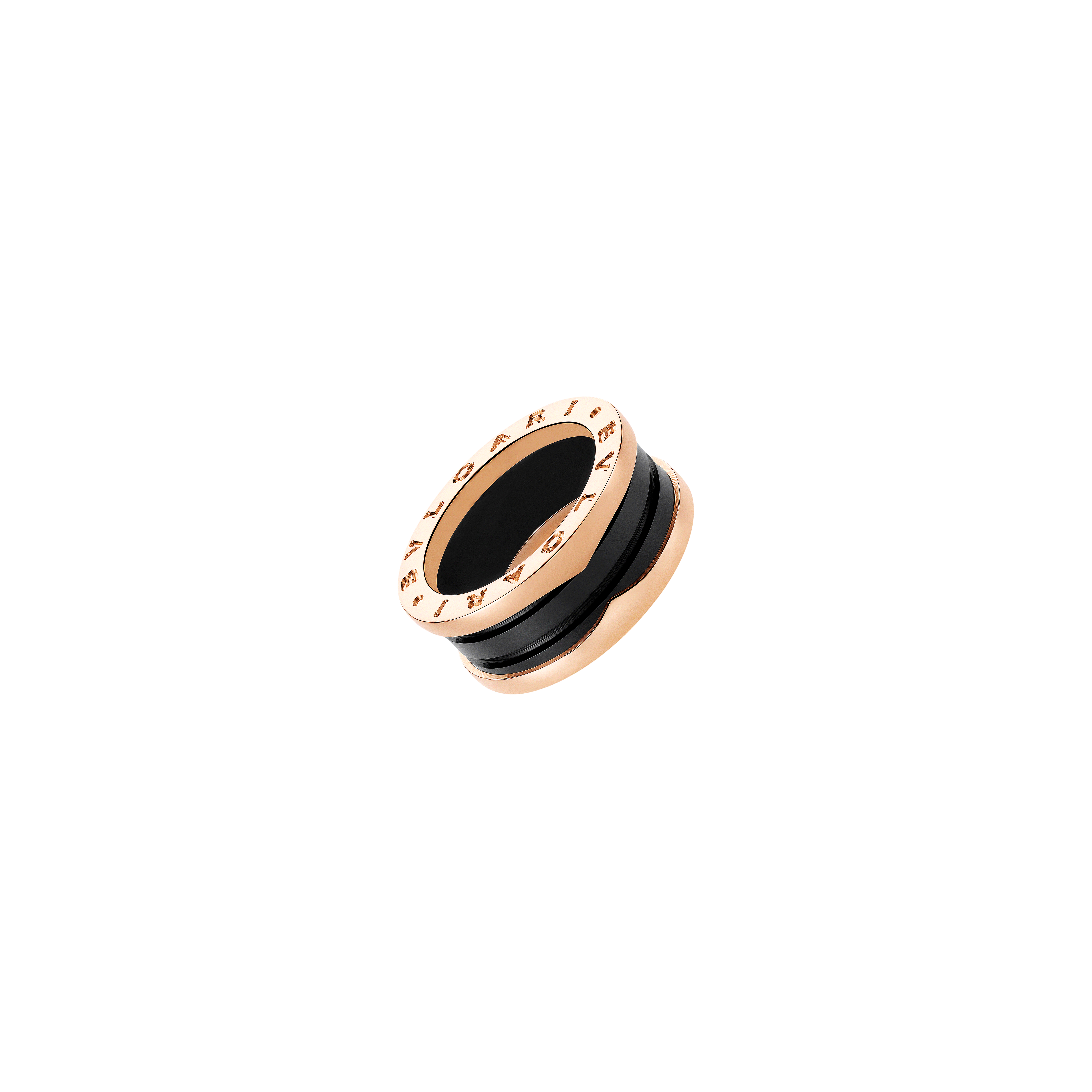 Bulgari | ANELLO B.ZERO1 IN ORO ROSA E CERAMICA NERA - AN855962 - AN855962 (1)