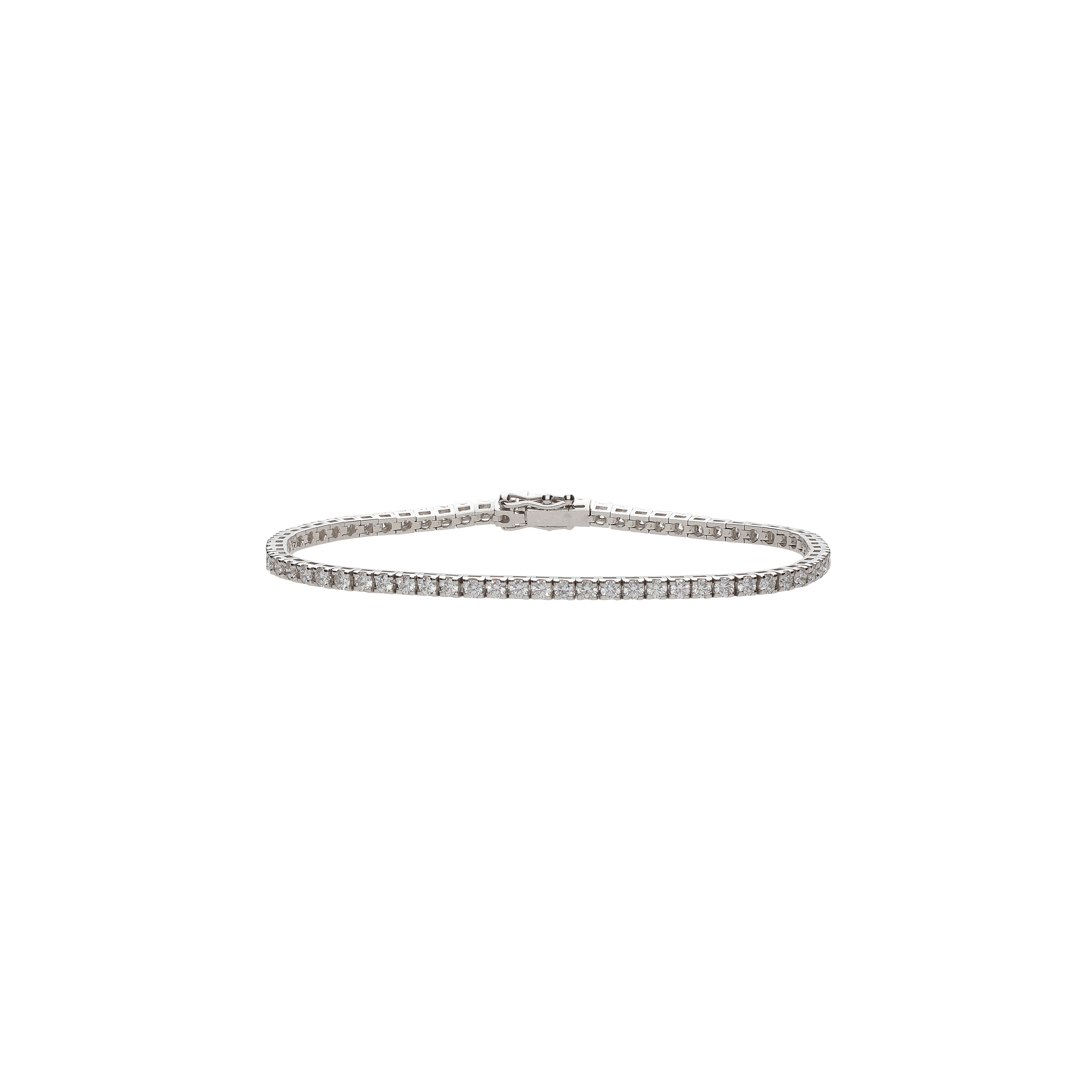 Bartorelli Italian Jewels | BRACCIALE TENNIS IN ORO BIANCO E DIAMANTI - 62849367 (1)