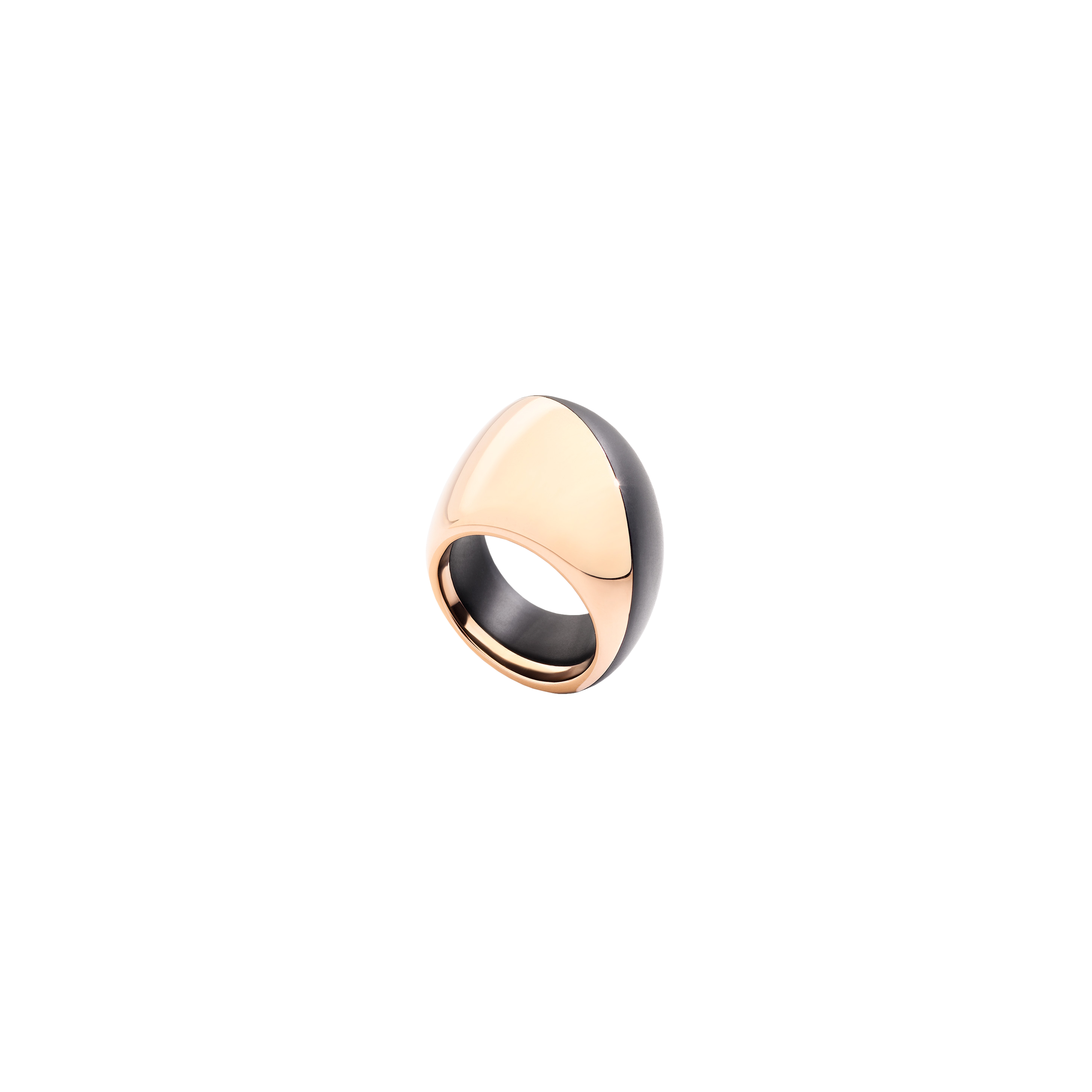 Vhernier | ANELLO TROTTOLA IN ORO ROSA E TITANIO - T00749A0100 (1)