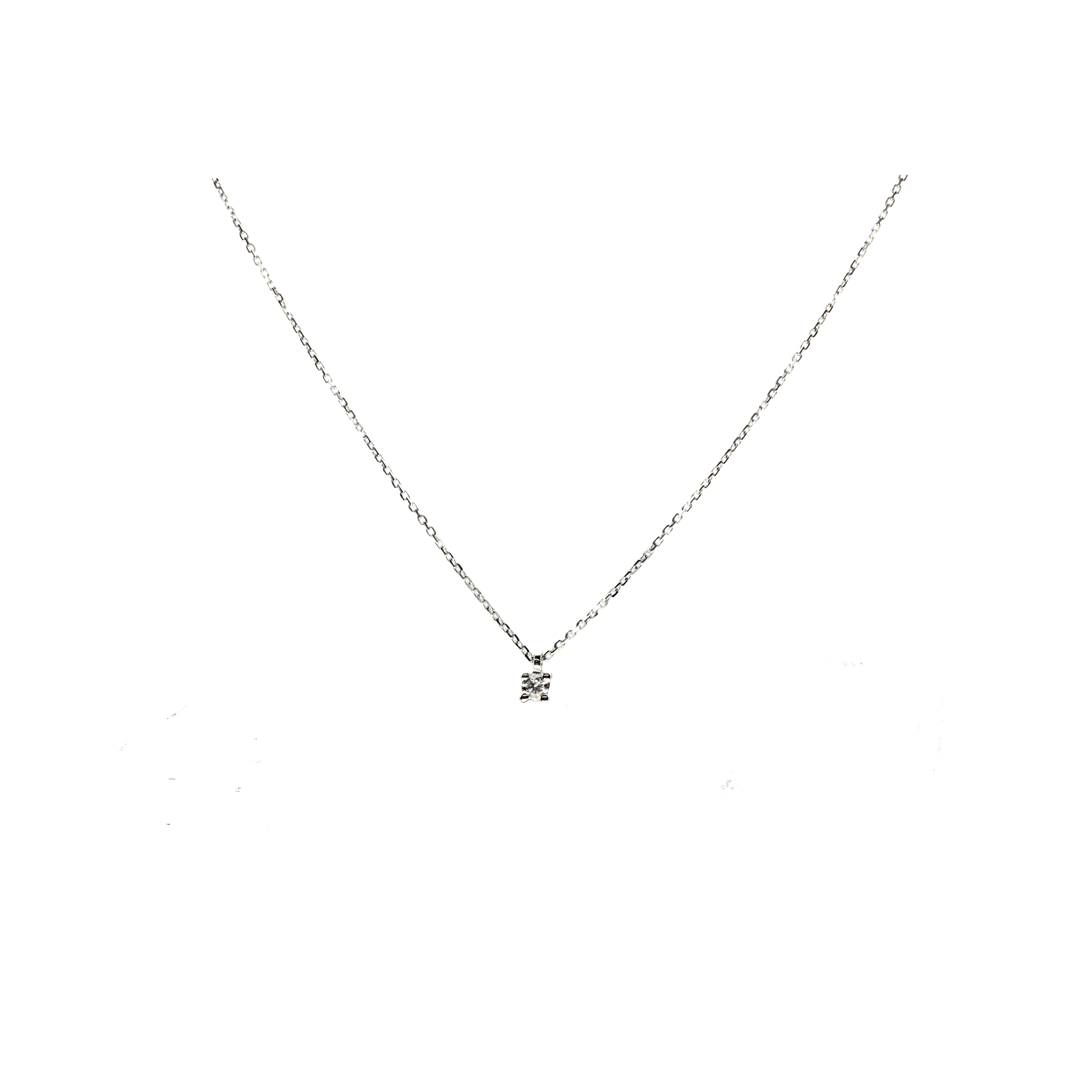 Bartorelli Italian Jewels | COLLANA PUNTO LUCE IN ORO BIANCO E DIAMANTE - 67289328 (1)
