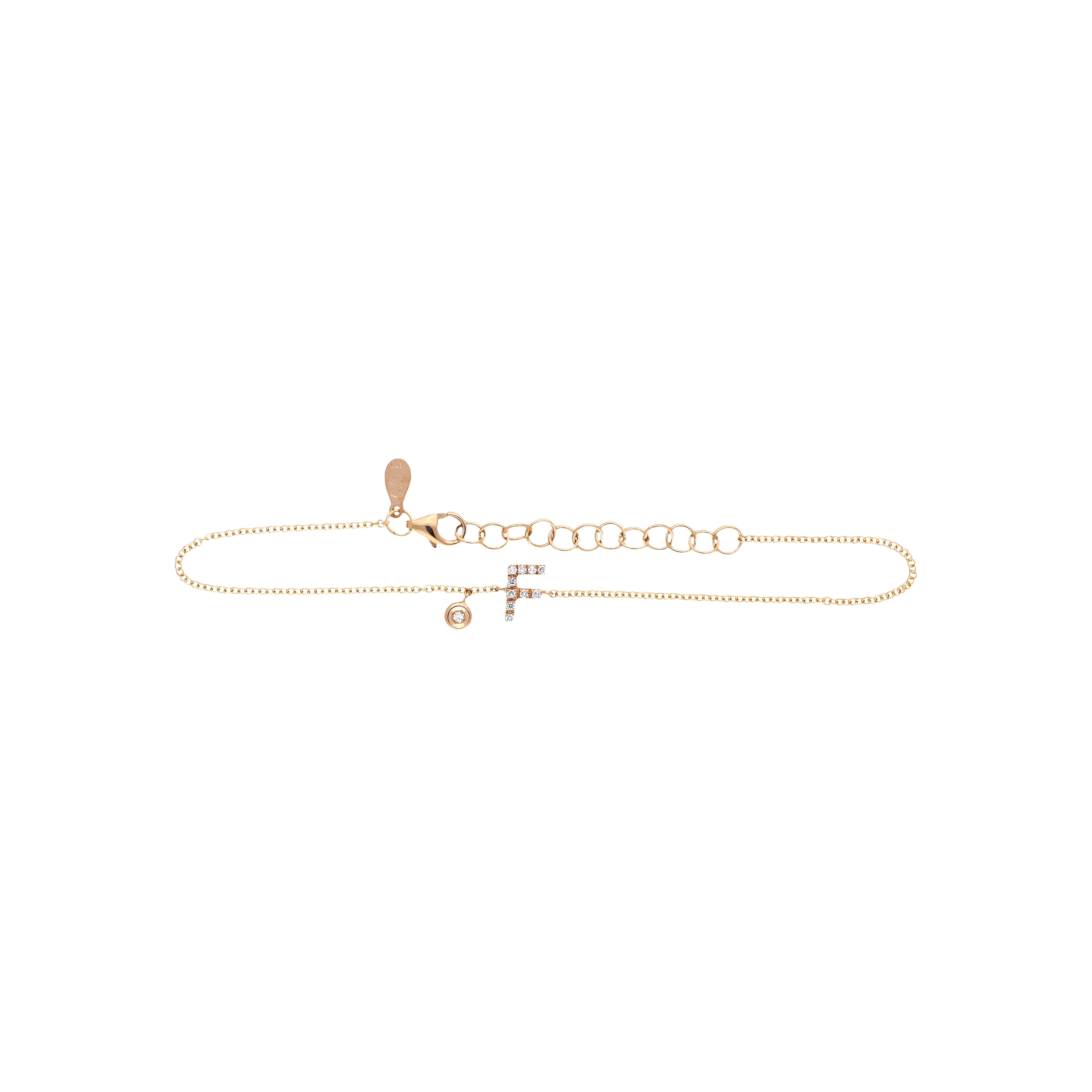 Bartorelli Italian Jewels | Bracciale in oro rosa 18 carati e diamanti bianchi taglio brillante - BRL6041FRB (1)