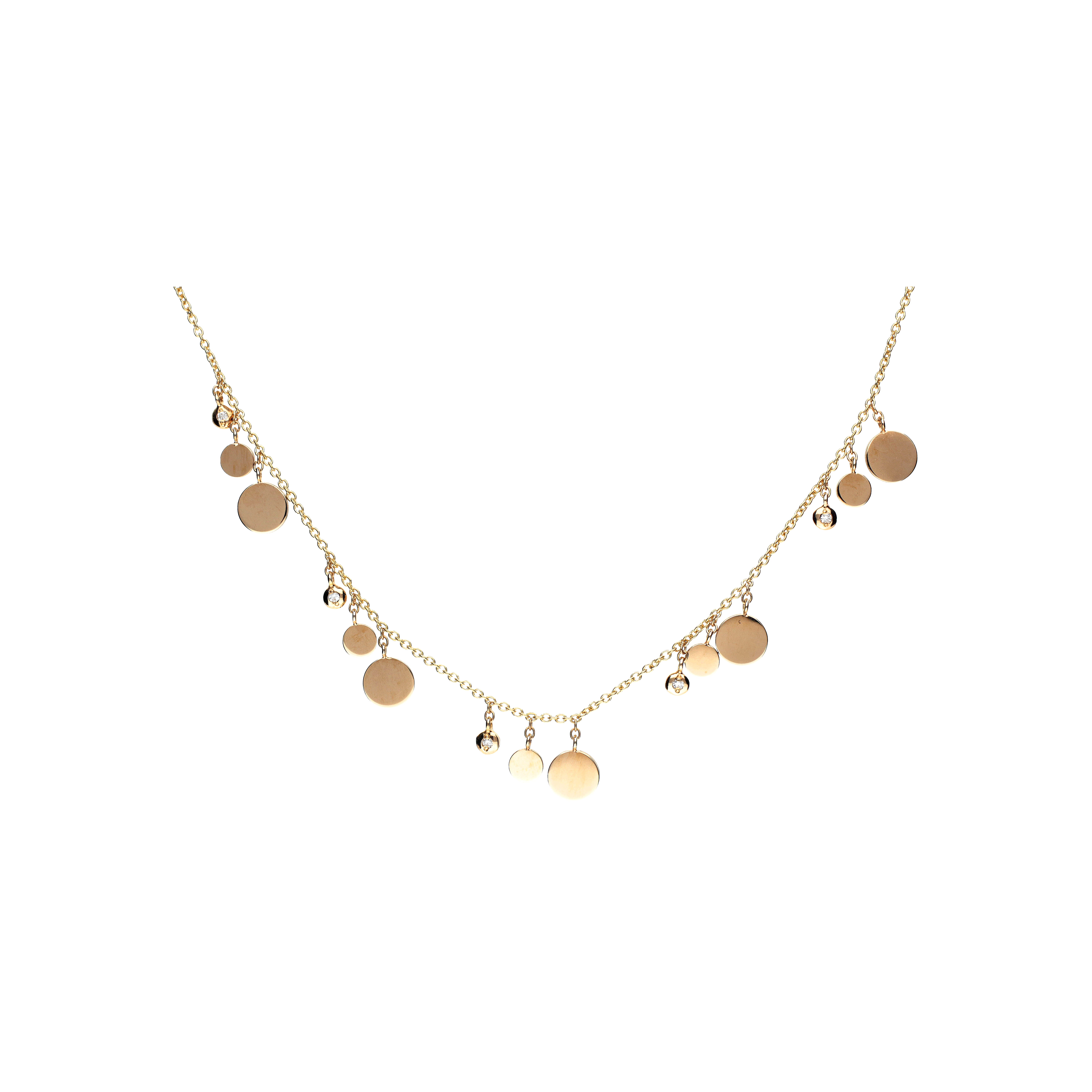 Bartorelli Italian Jewels | GIROCOLLO IN ORO ROSA CON DIAMANTI BIANCHI - C054/52/2 (1)