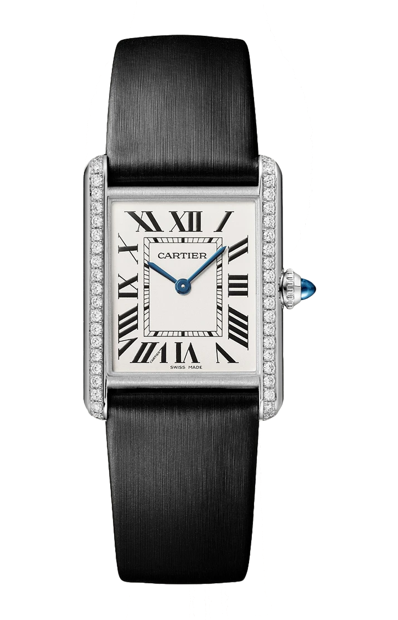 Cartier | TANK MUST DE CARTIER, MODELLO GRANDE, ACCIAIO, DIAMANTI, QUARZO - W4TA0030 (1)