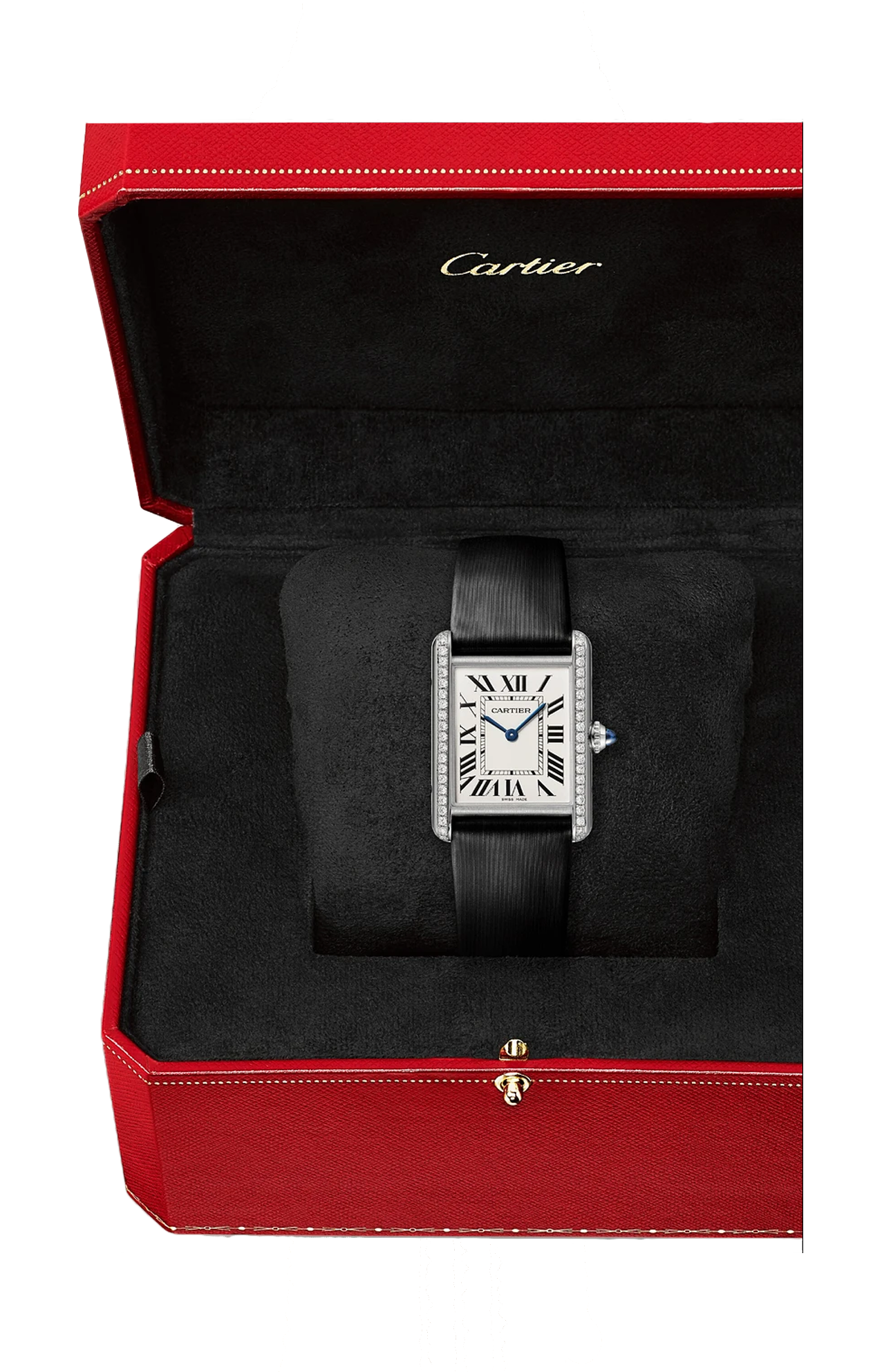 Cartier | TANK MUST DE CARTIER, MODELLO GRANDE, ACCIAIO, DIAMANTI, QUARZO - W4TA0030 (2)