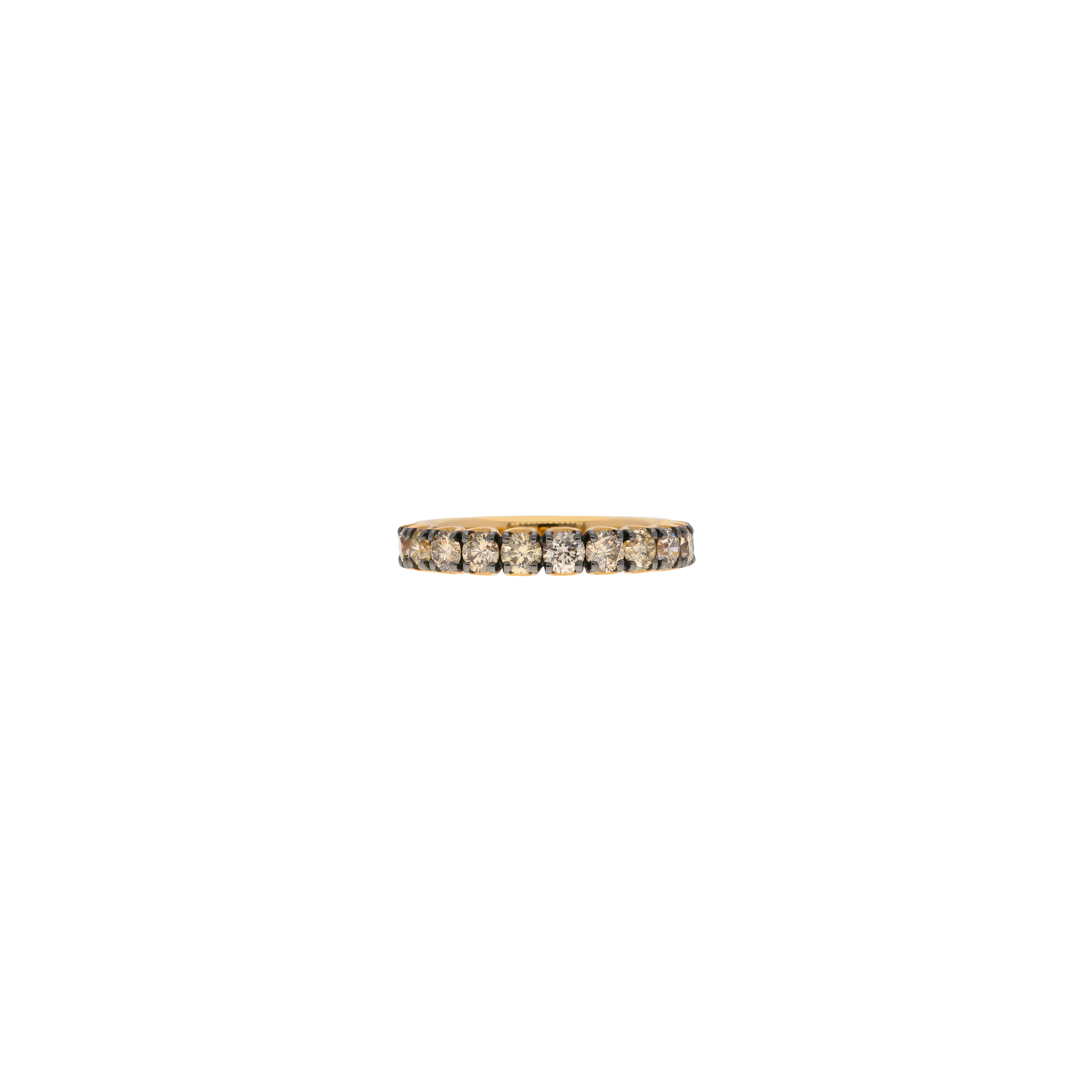 Bartorelli Italian Jewels | ANELLO VERETTA A MEZZO GIRO IN ORO ROSA CON DIAMANTI BROWN - FA1116R002N (2)