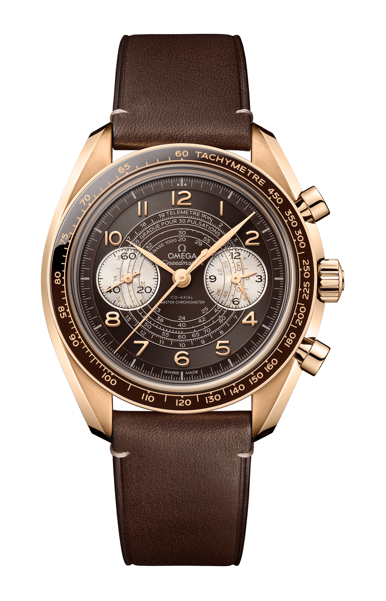 Omega | SPEEDMASTER CHRONOSCOPE 43 MM, BRONZE GOLD SU PELLE - 329.92.43.51.10.001 (1)