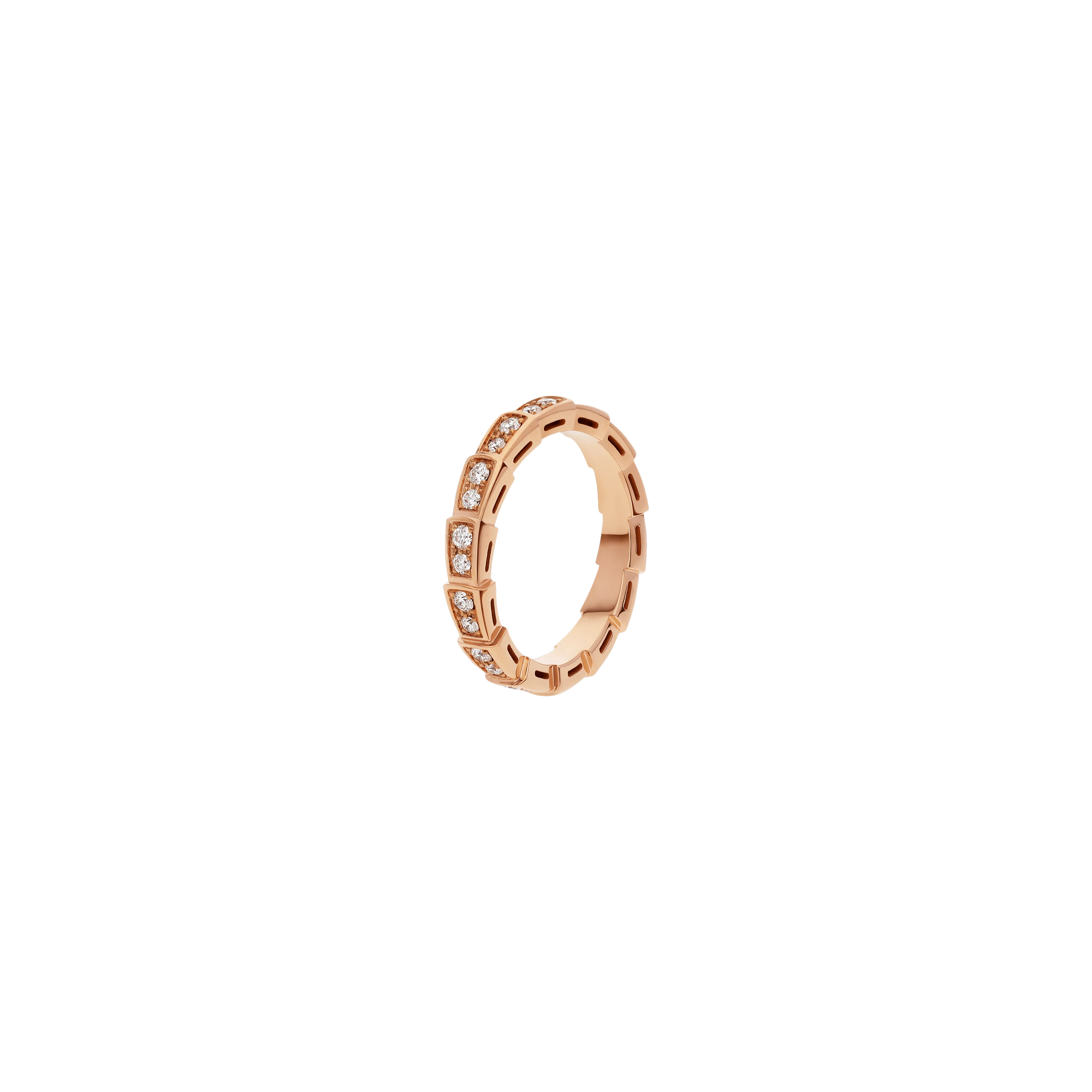 Bulgari | ANELLO SERPENTI VIPER IN ORO ROSA E DIAMANTI - AN856980 (1)