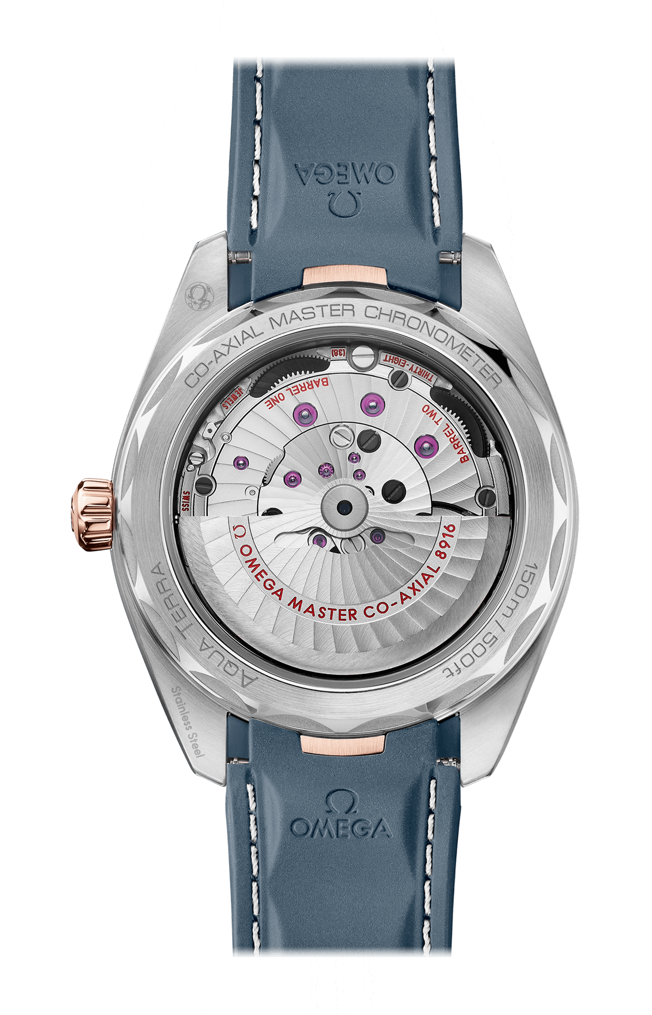 Omega | AQUA TERRA 150M 41 MM, ACCIAIO-ORO SEDNA&trade; SU CAUCCI&Ugrave; - 220.22.41.21.03.001 (2)