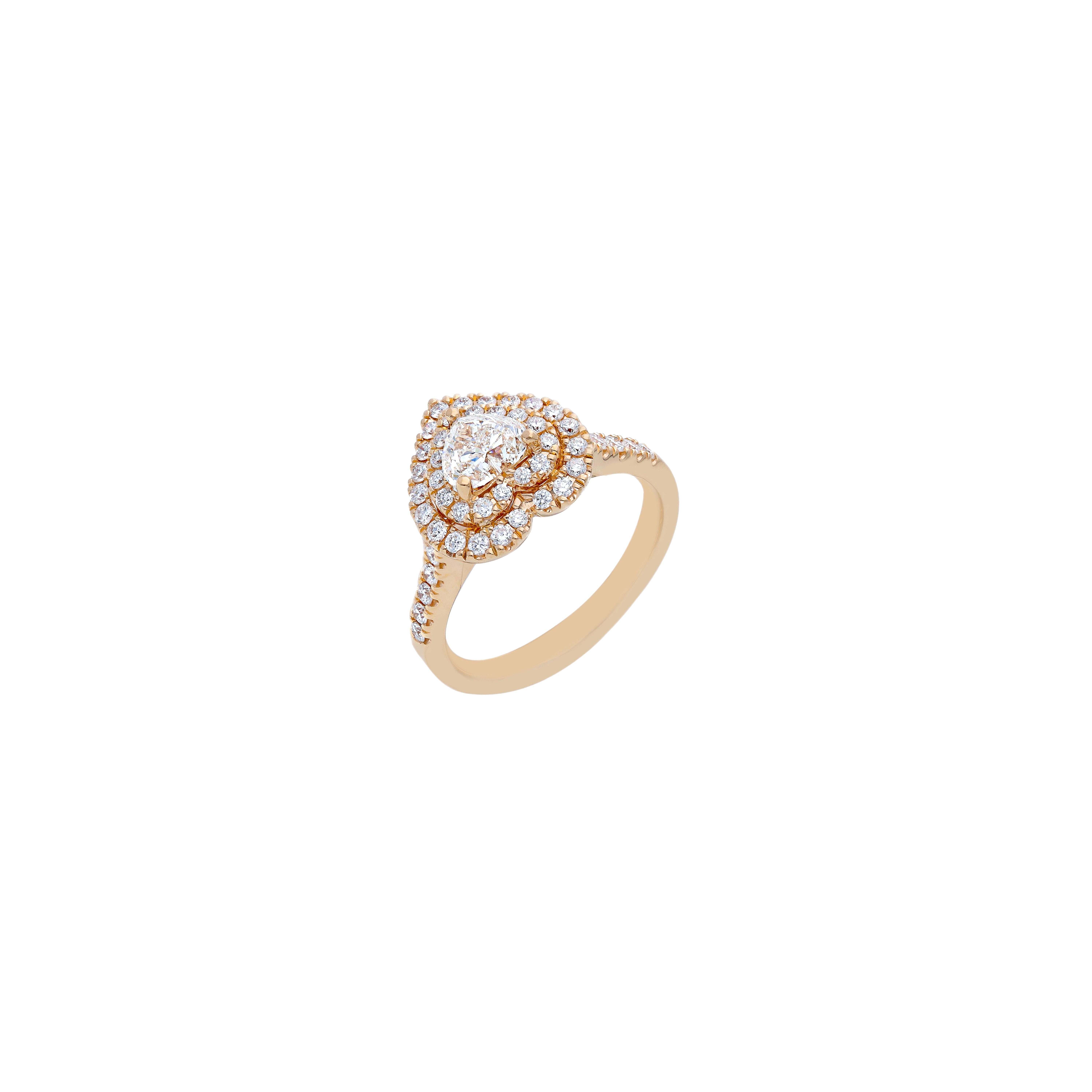 Bartorelli Italian Jewels | ANELLO TIPO SOLITARIO FORMA CUORE IN ORO ROSA E DIAMANTI BIANCHI - VR253472DPS (1)
