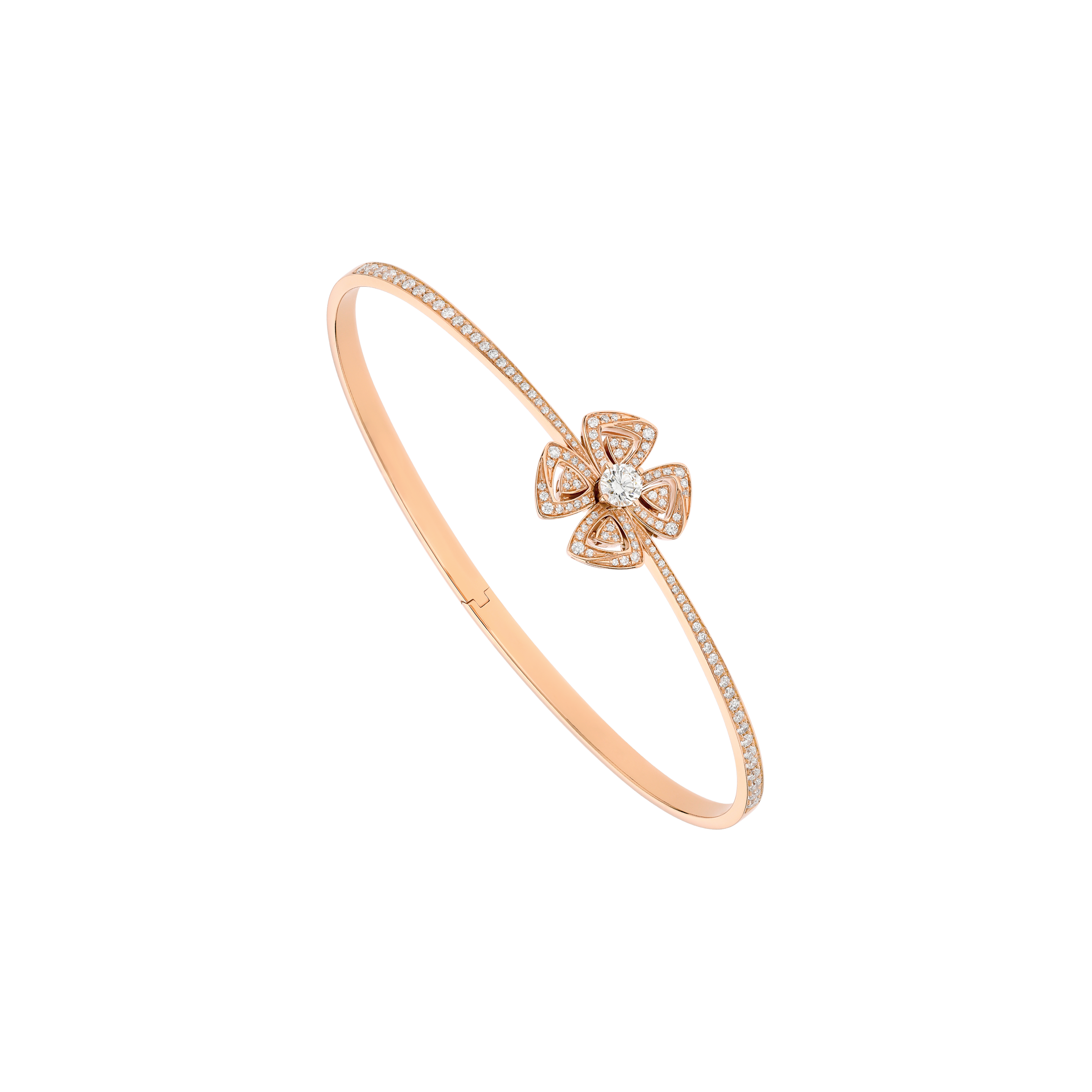 Bulgari | BRACCIALE FIOREVER IN ORO ROSA E PAV&Egrave; DI DIAMANTI - BR859039 - BR859039 (1)