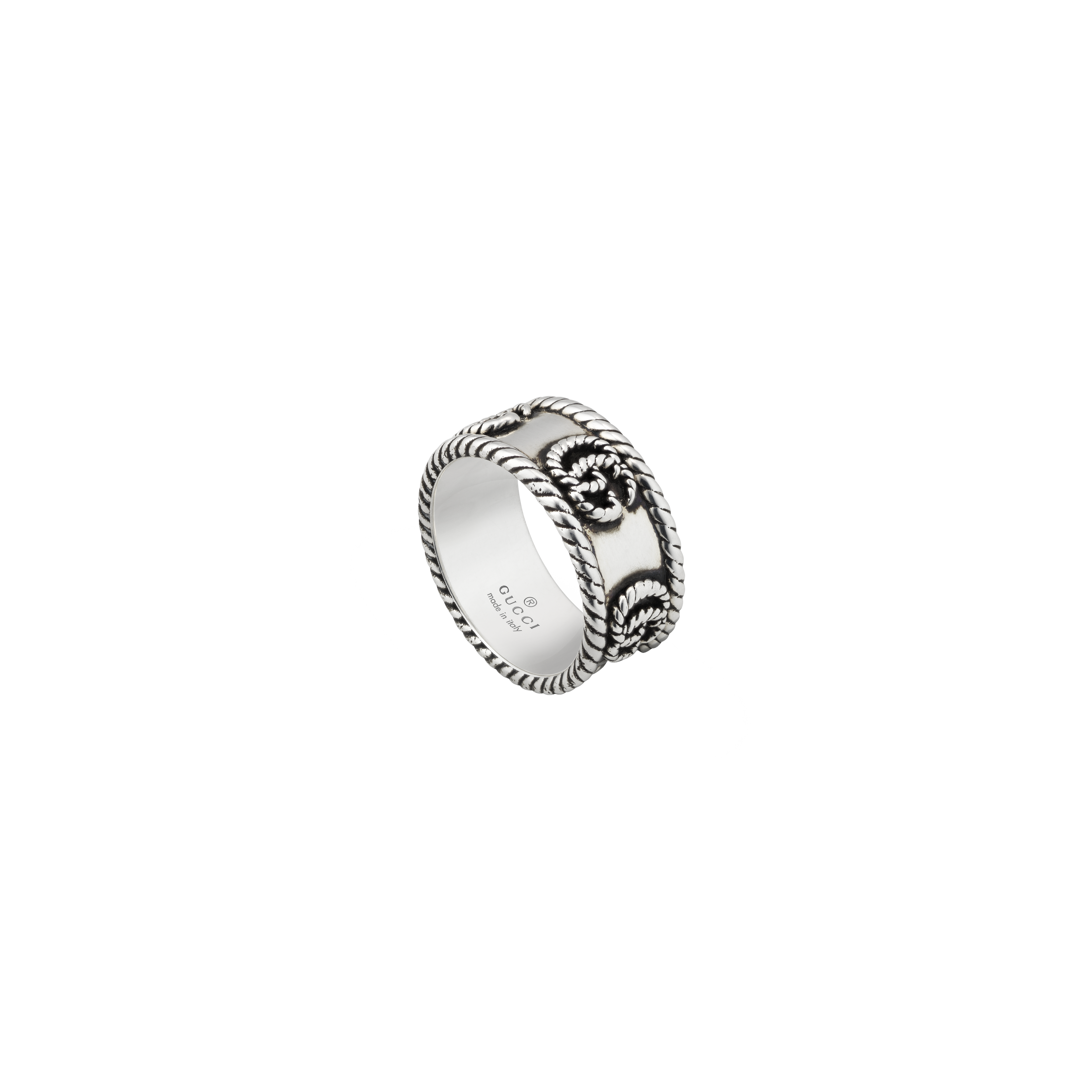 Gucci | ANELLO GUCCI GG MARMONT CON DOPPIA GG IN ARGENTO - YBC627729001 - YBC627729001 (1)