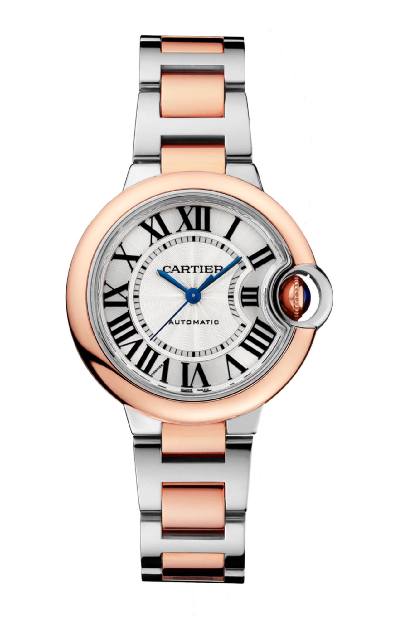 Cartier | BALLON BLEU DE CARTIER 33 MM, AUTOMATICO, ACCIAIO, ORO ROSA - W2BB0032 (1)